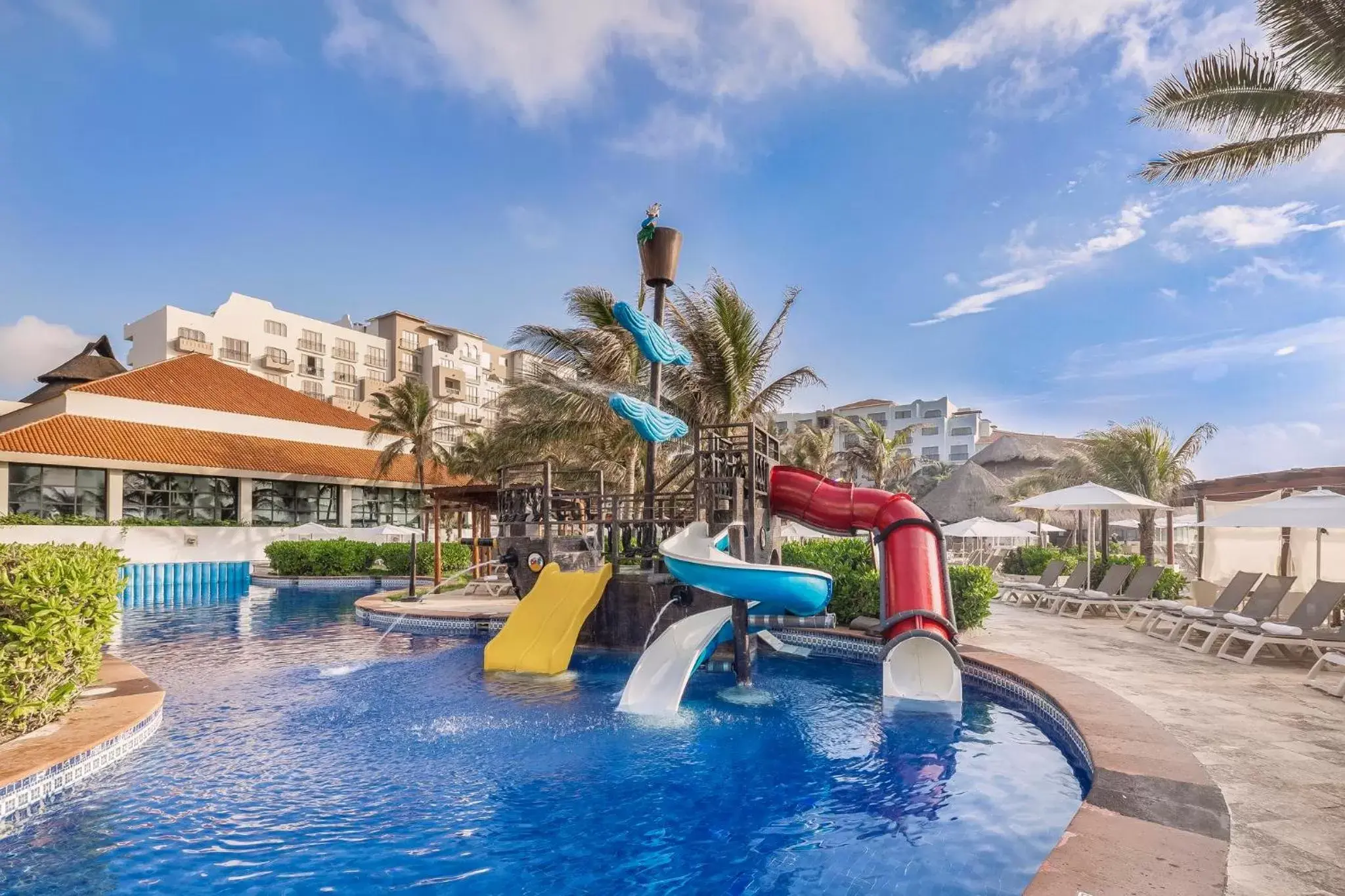 Swimming pool, Water Park in Fiesta Americana Condesa Cancun - All Inclusive