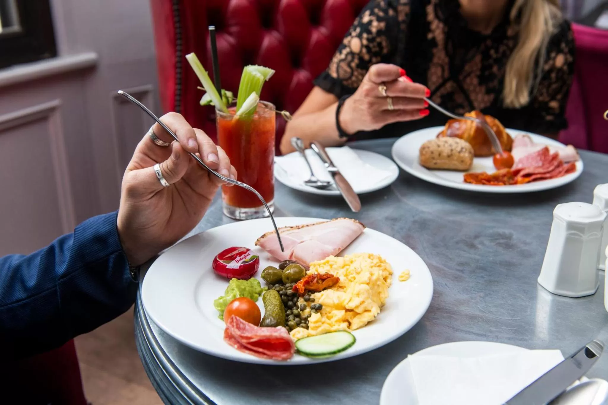 Continental breakfast in The Exhibitionist Hotel