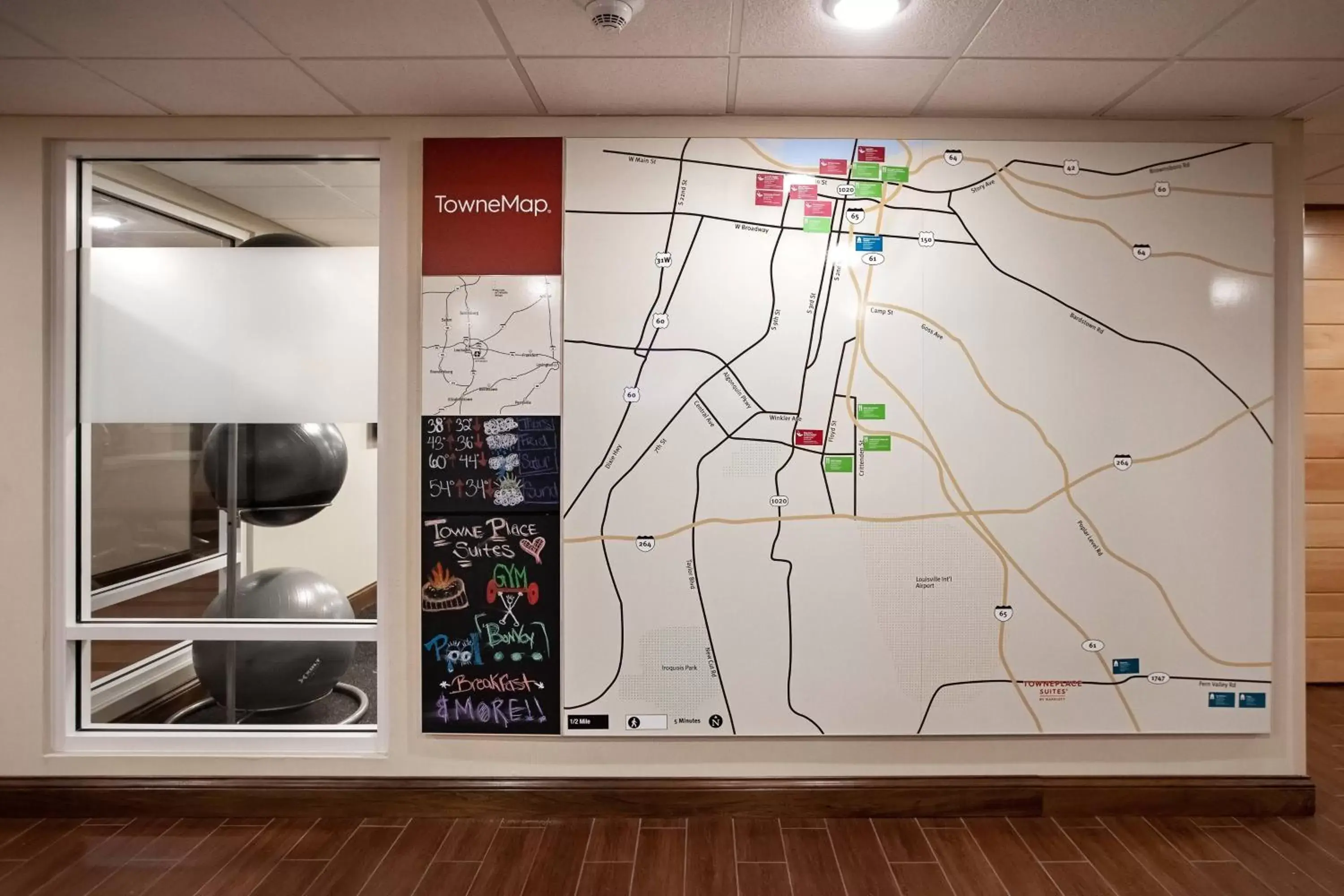 Property building, Kitchen/Kitchenette in TownePlace Suites by Marriott Louisville Airport