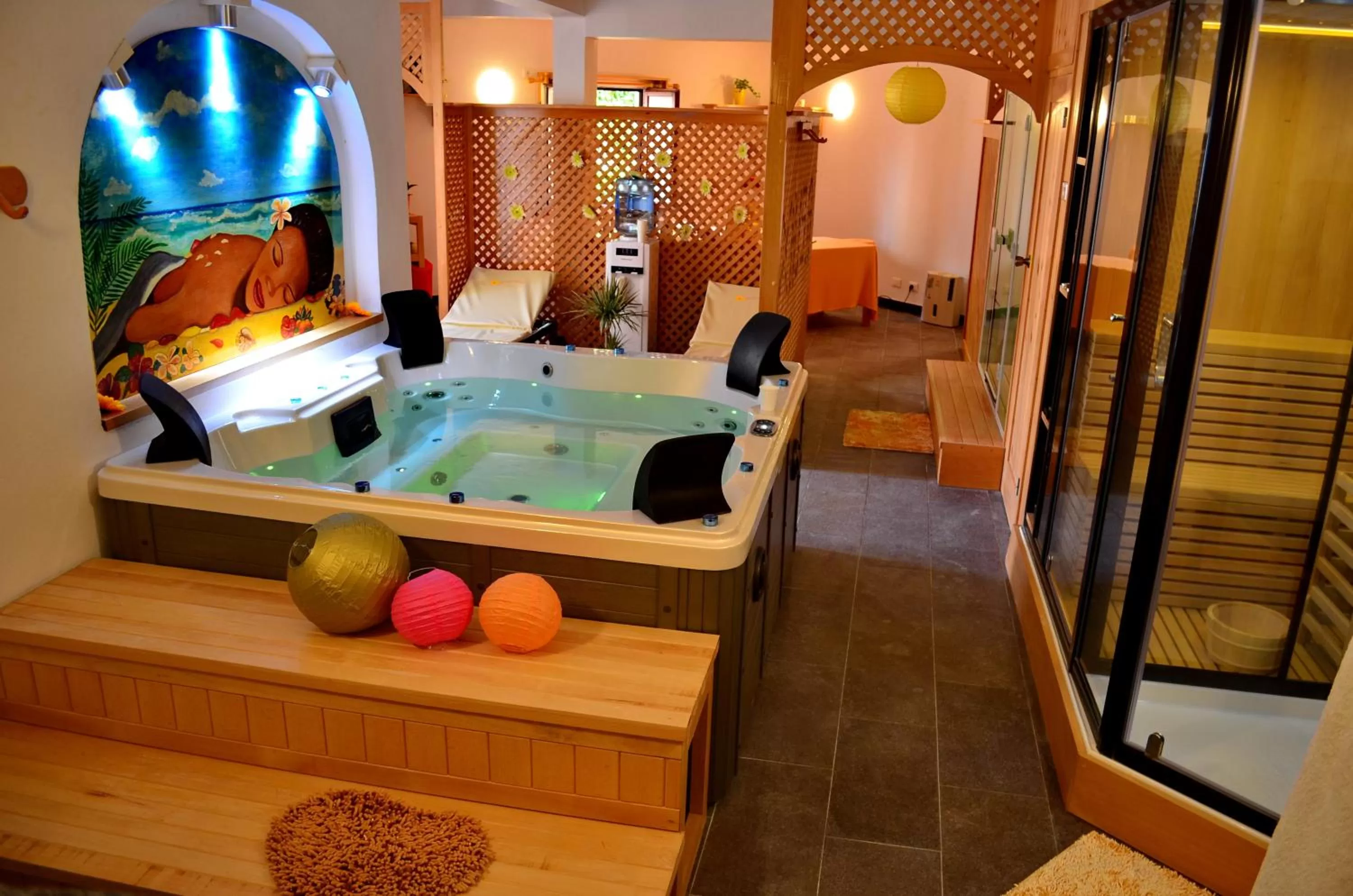 Hot Tub in Porto Antigo Hotel BB