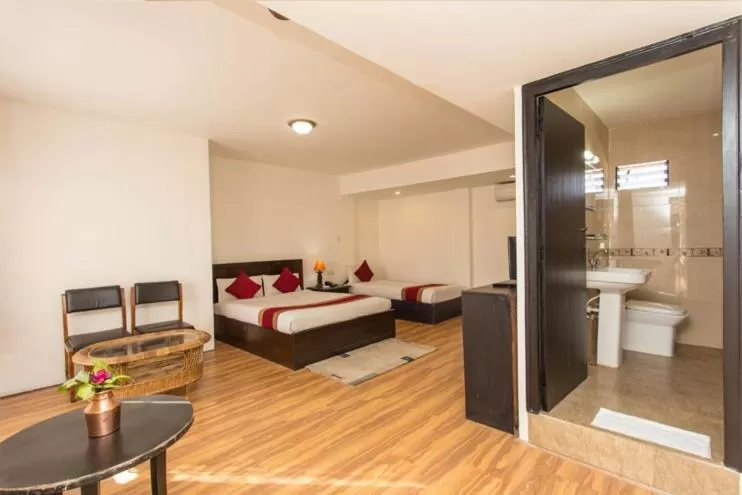 Bed in Thamel Eco Resort