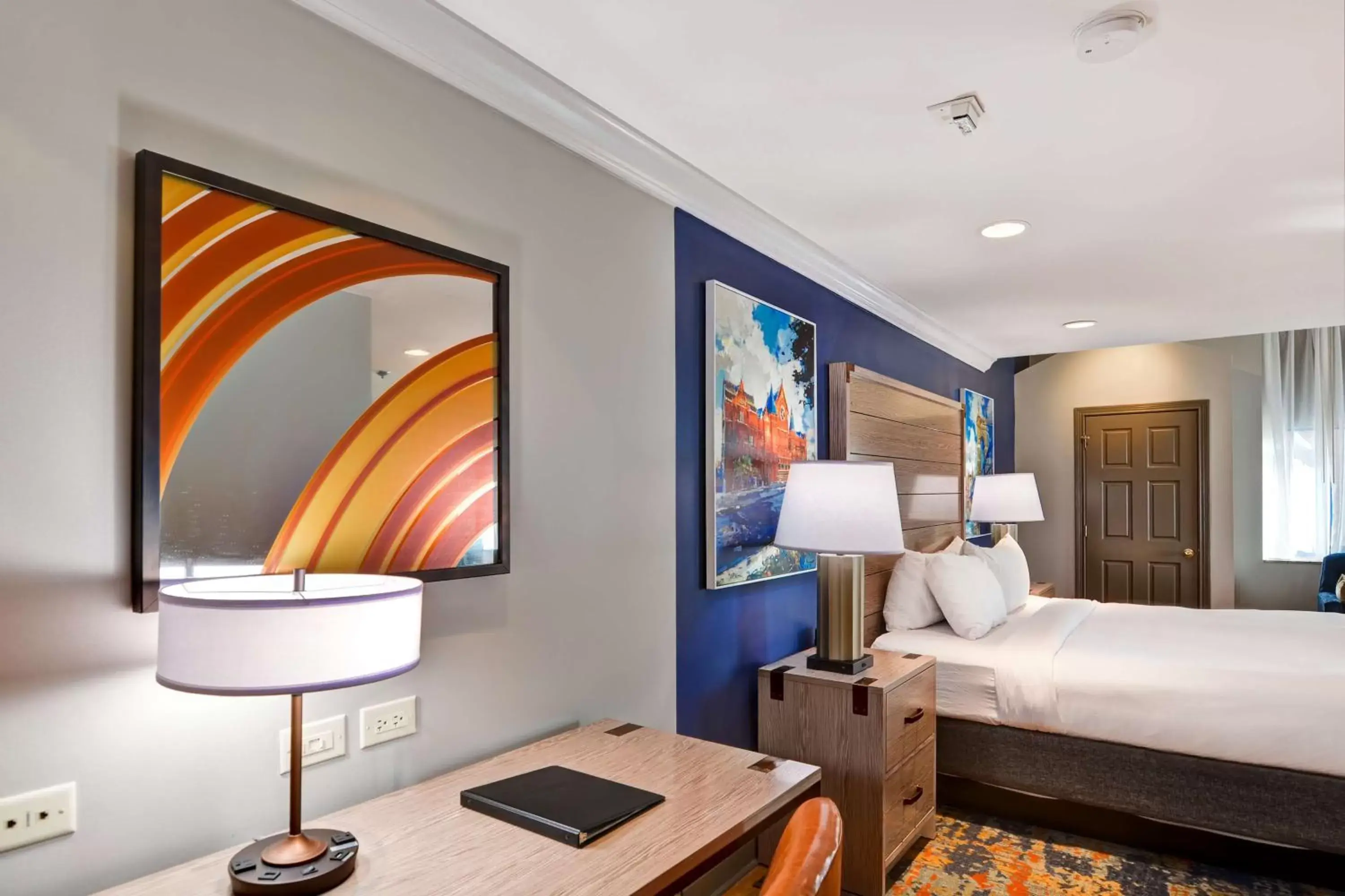 Bedroom, Bed in The Cincinnatian Curio Collection by Hilton Bedroom, Bed in The Cincinnatian Curio Collection by Hilton