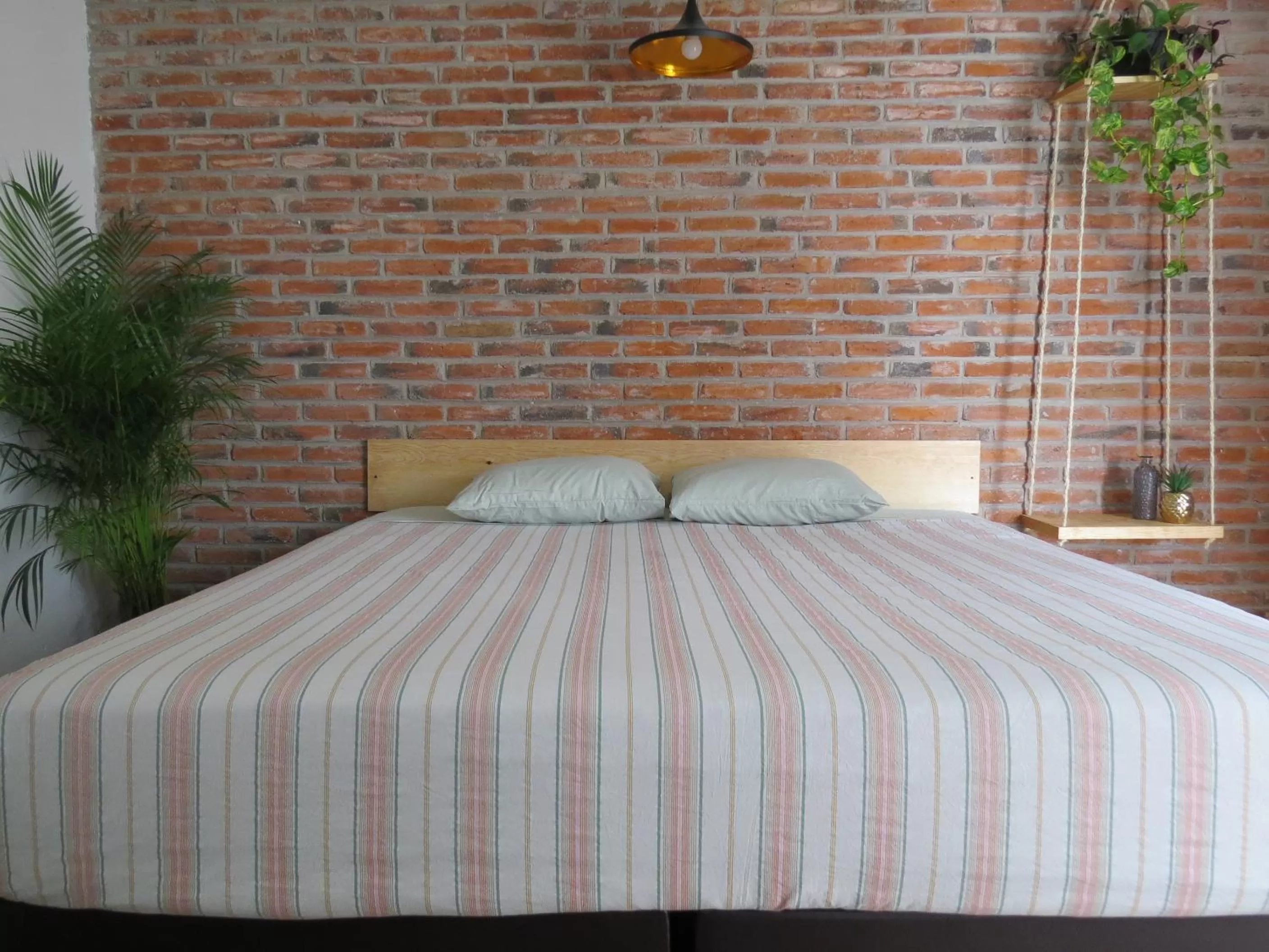 Bed in Hostal Hoja Santa