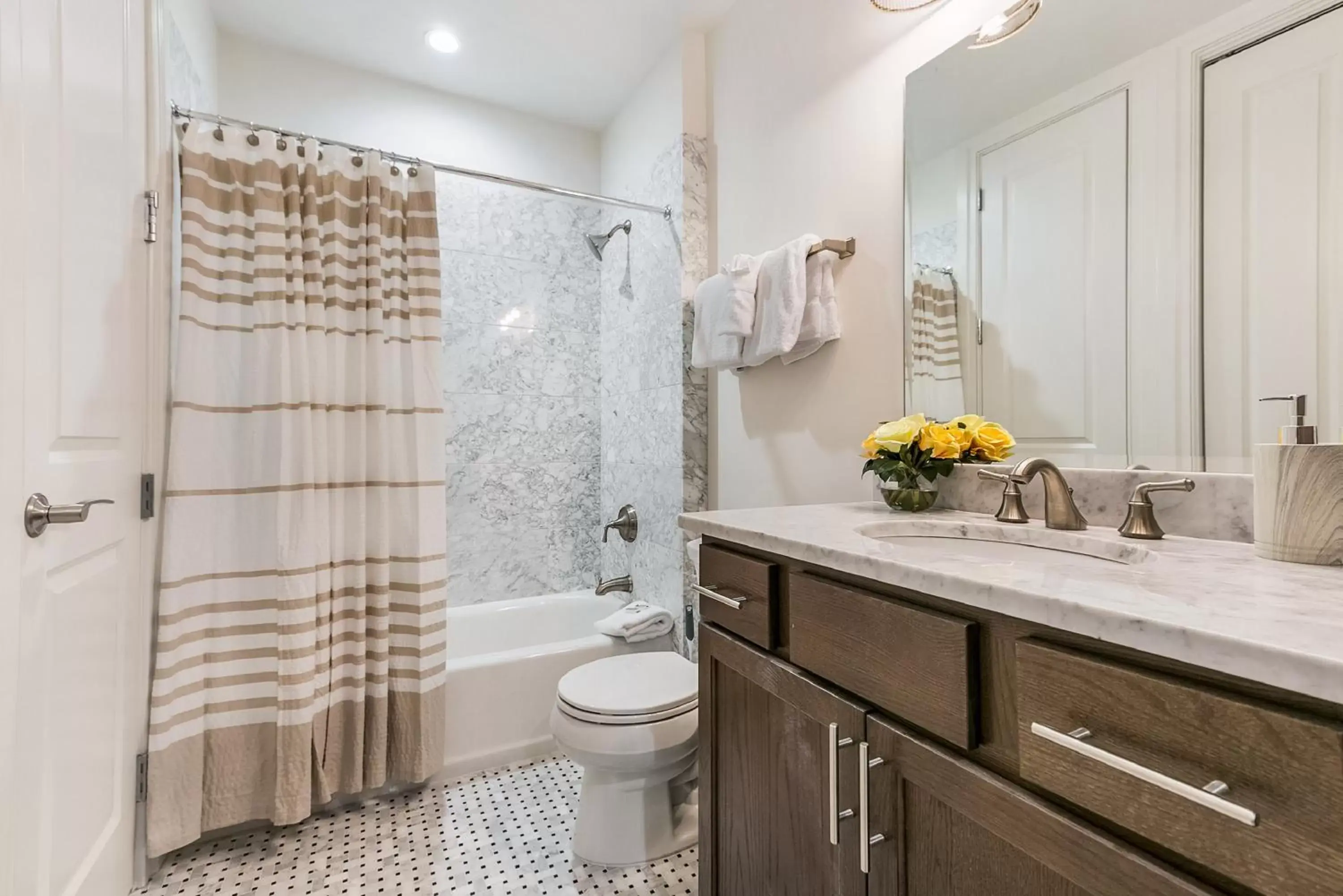 Bathroom in 1 and 2 BR Private Condos Steps Away From French Quarter