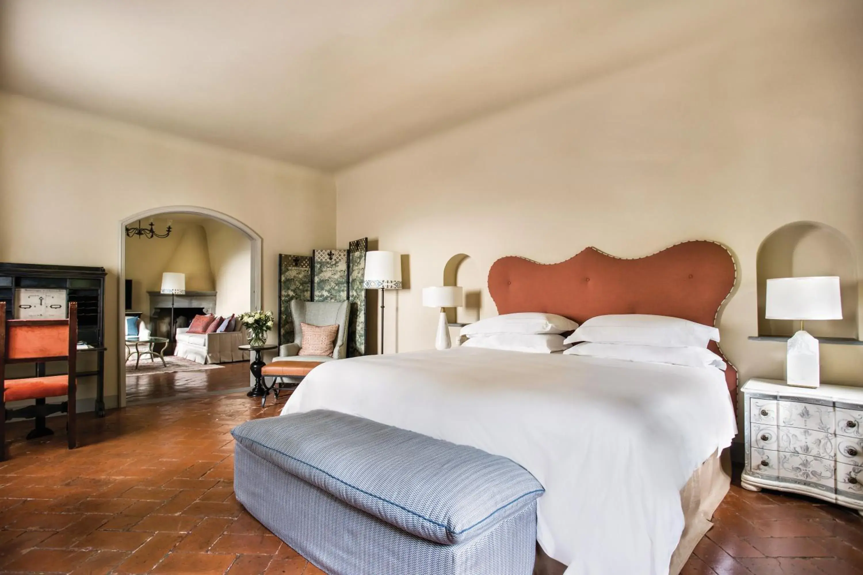 Bedroom, Bed in Villa San Michele, A Belmond Hotel, Florence