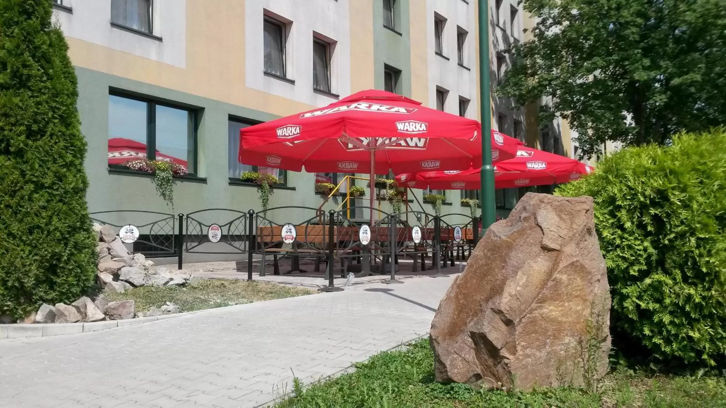 Garden, Property Building in Hotel ROK