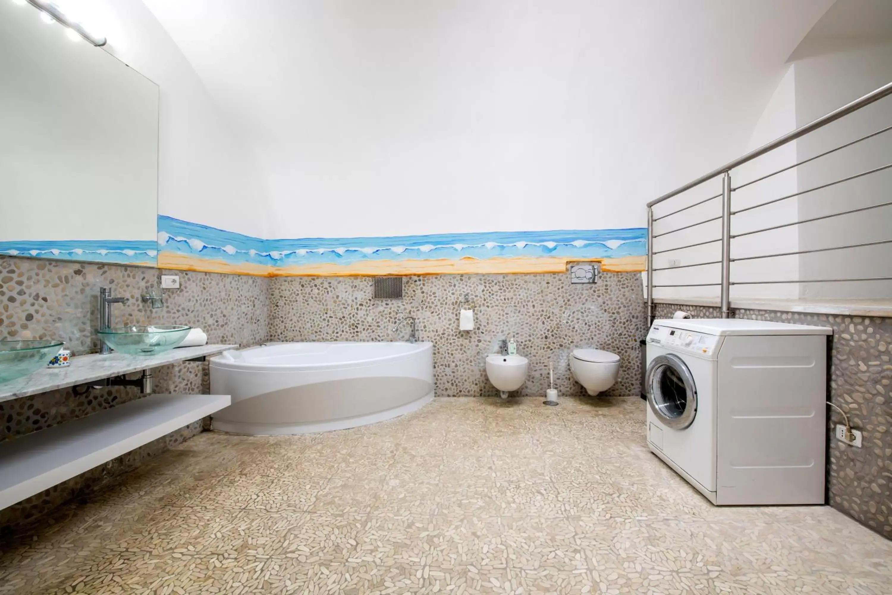 washing machine, Bathroom in Il Ciottolo Sorrento