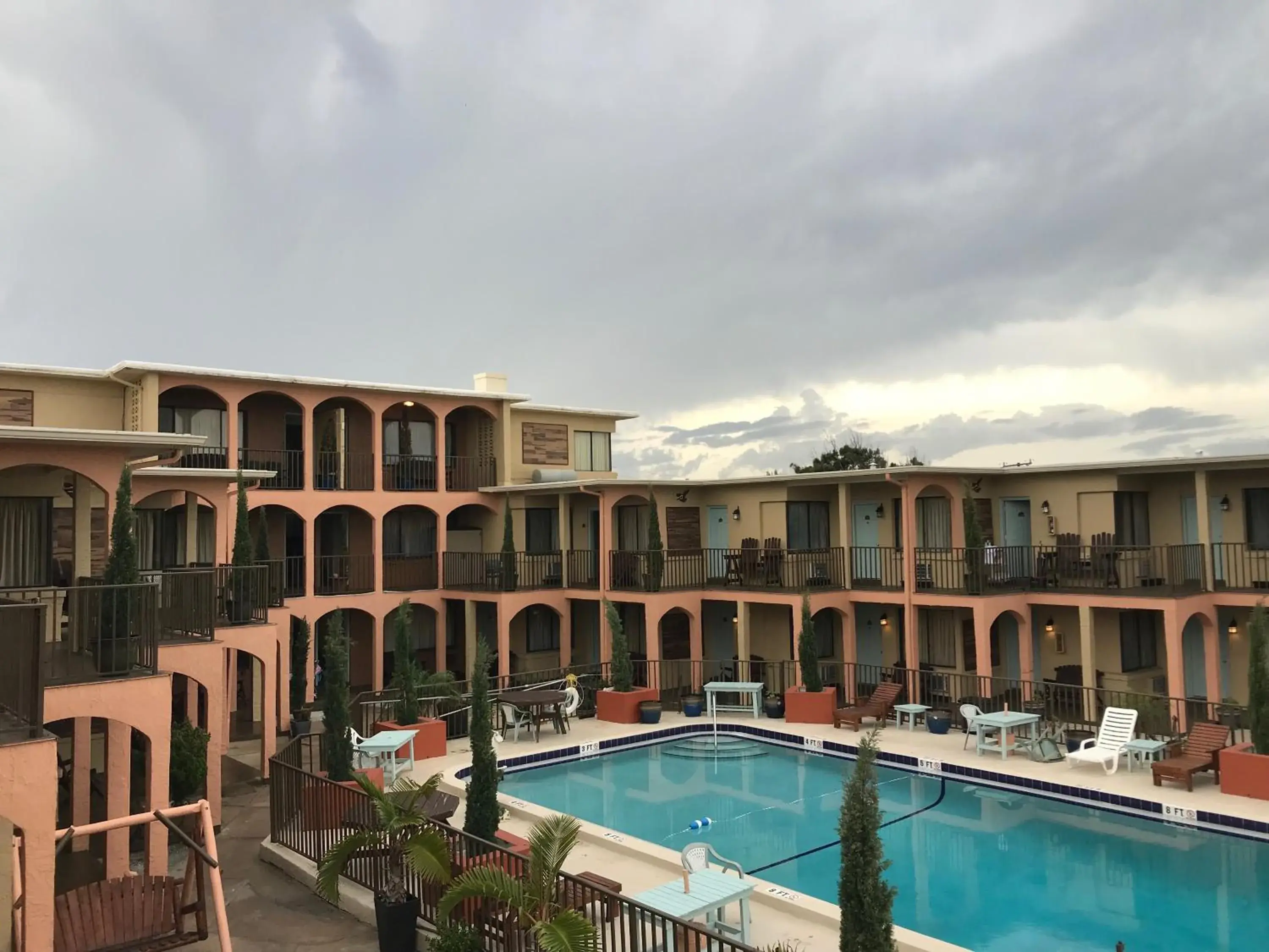 Pool View in San Marina Motel Daytona