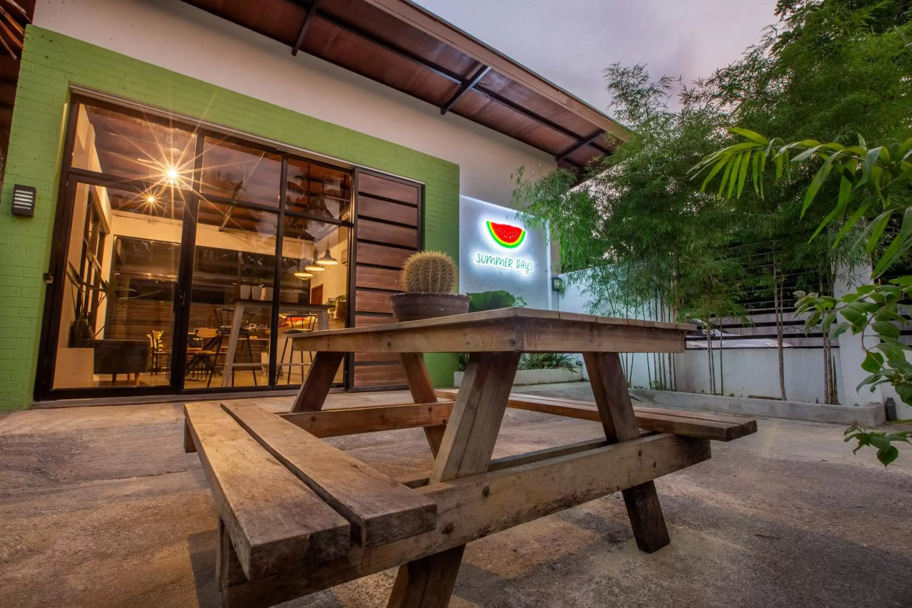 Facade/entrance in Summer Days Facade/entrance in Summer Days