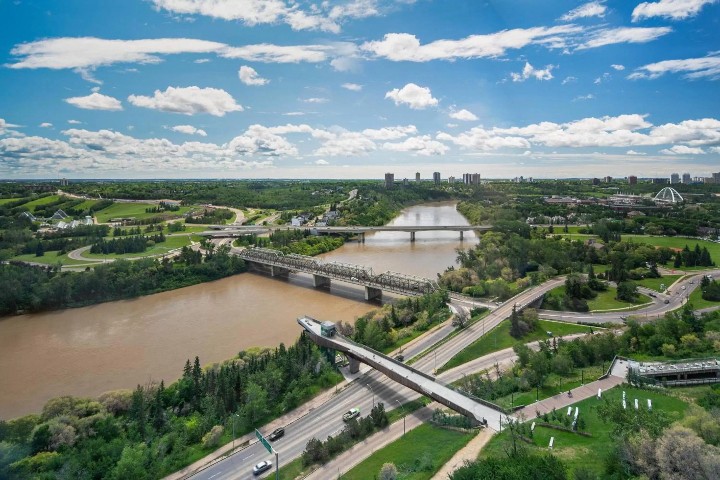 Photo of the whole room, Bird's-eye View in Courtyard by Marriott Edmonton Downtown