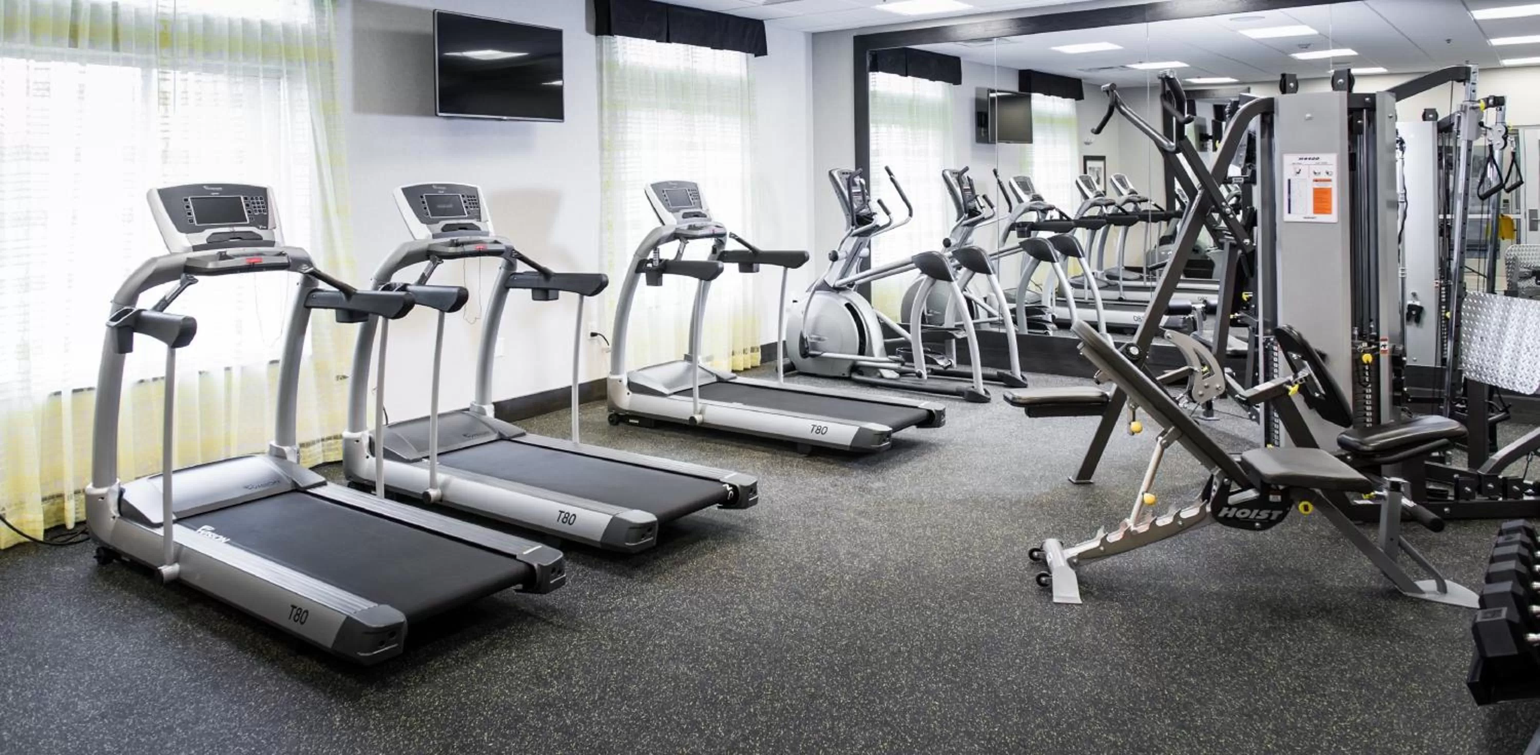 Fitness centre/facilities in Holiday Inn Express and Suites Madison Central by IHG