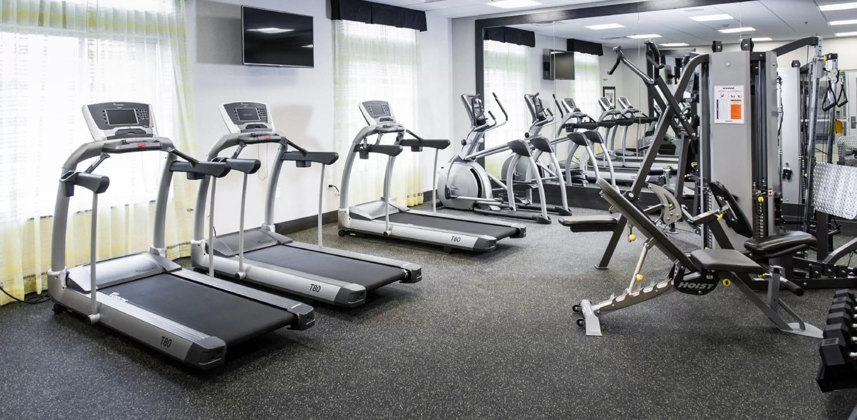 Fitness centre/facilities, Fitness Center/Facilities in Holiday Inn Express and Suites Madison Central, an IHG Hotel