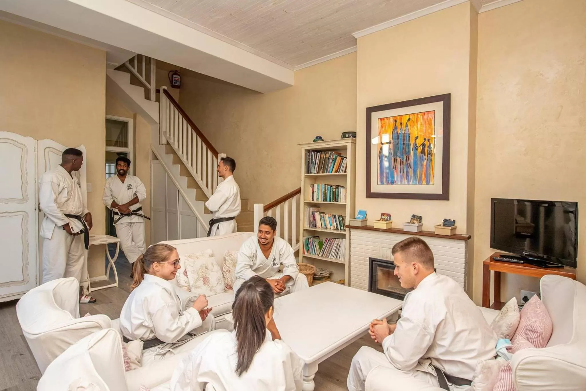 Lobby or reception in Villa Garda B&B