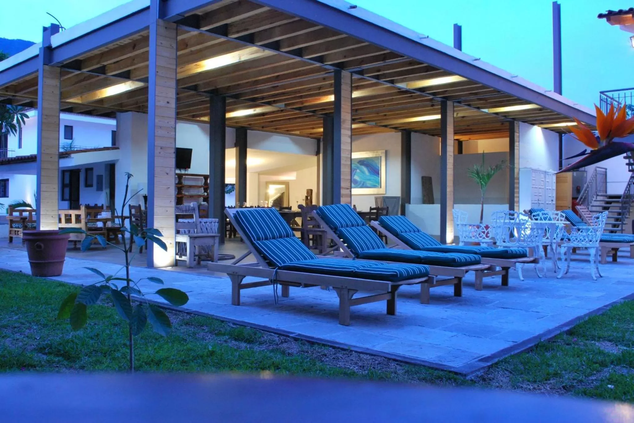Patio in Hotel La Ribereña