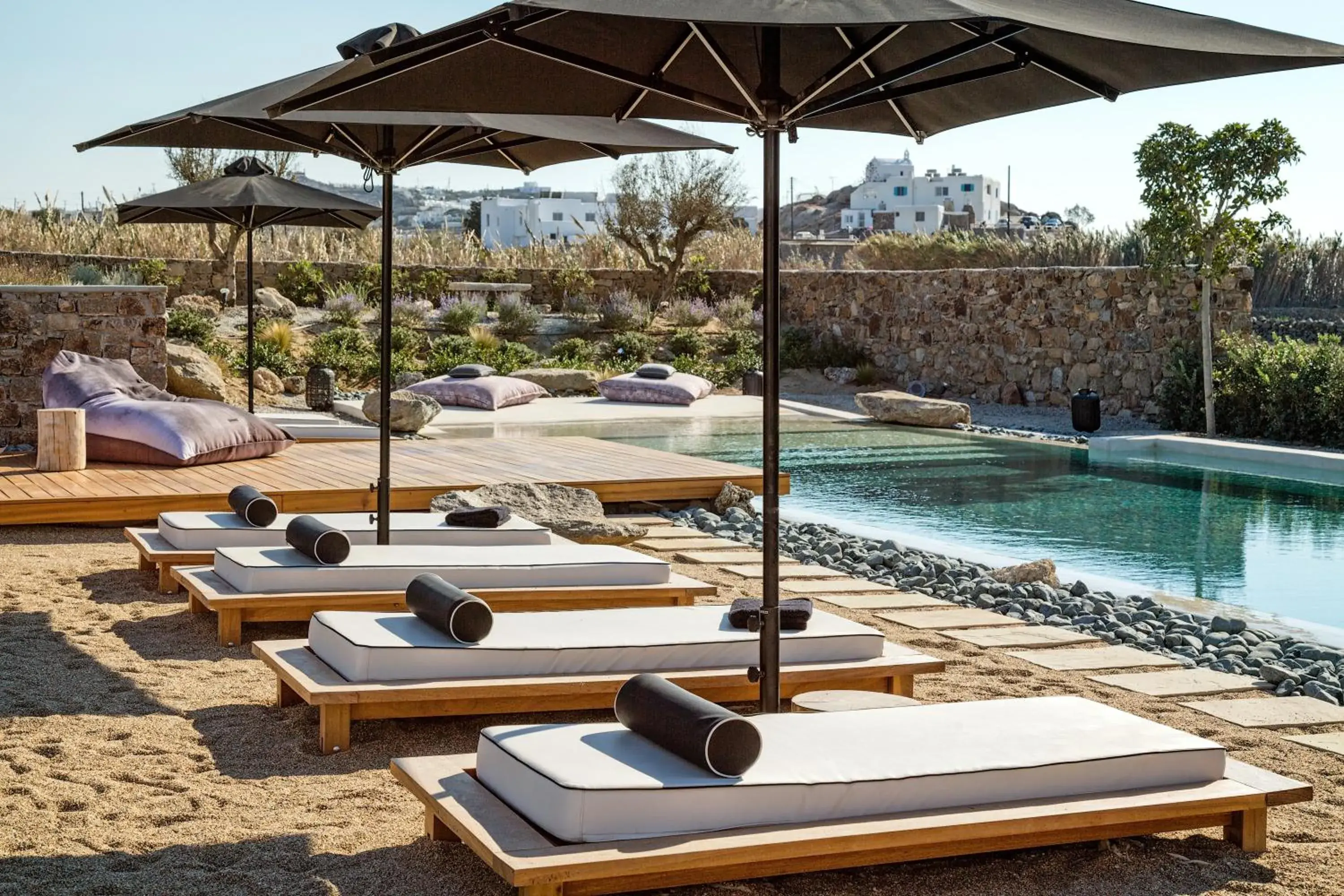 Garden, Swimming Pool in Portes Suites & Villas Mykonos