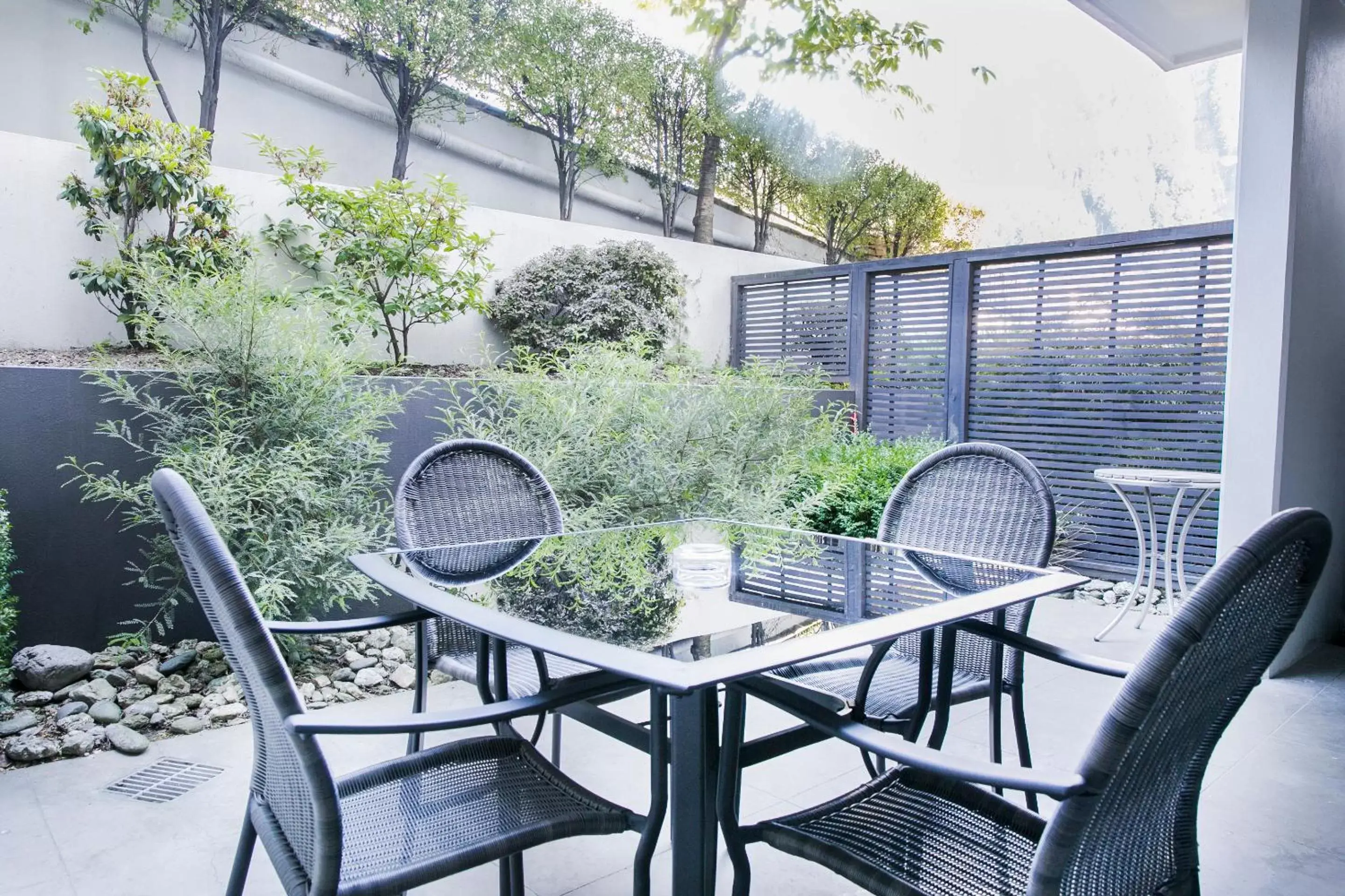 Patio in The Glebe Apartments