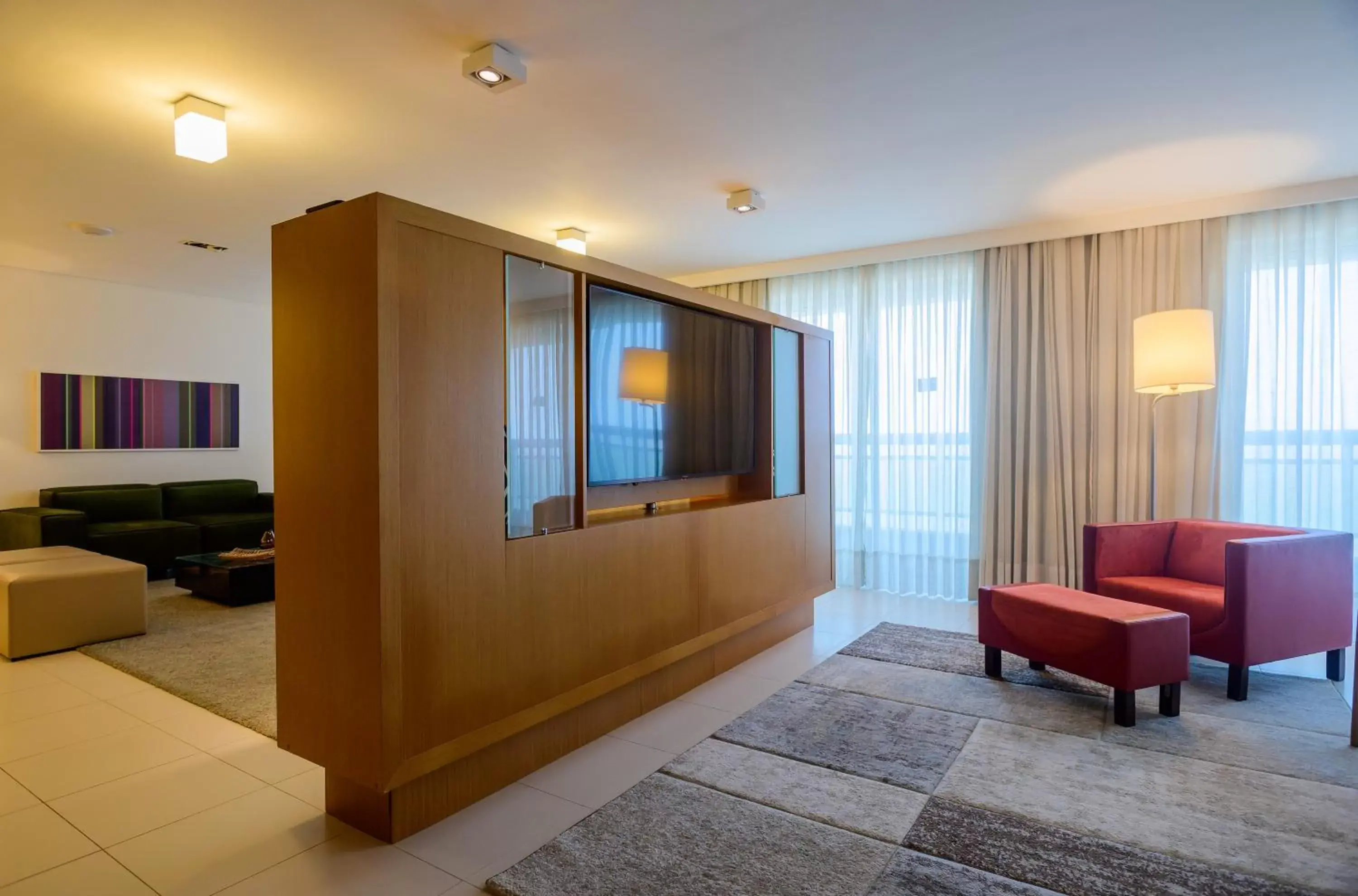 Seating area in Hotel Luzeiros São Luis