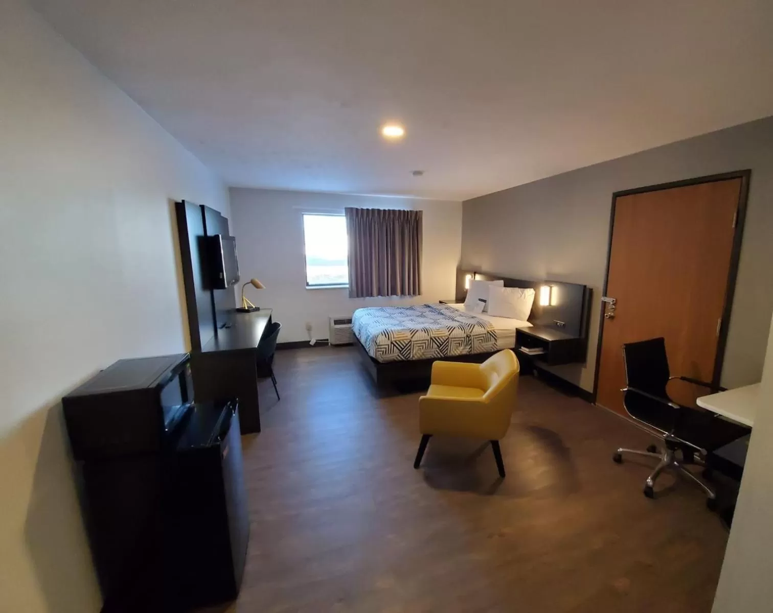 Bed in Motel 6-Kewanee, IL