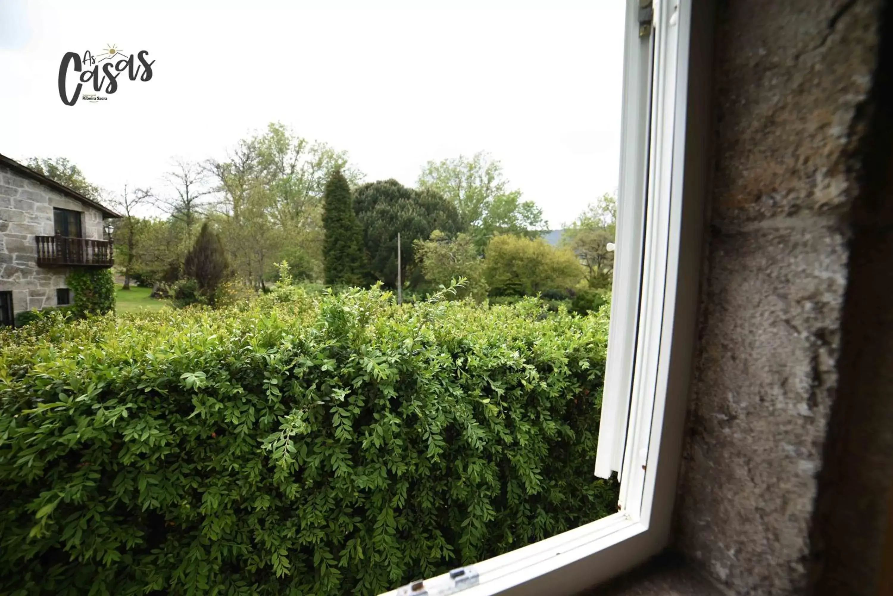 Garden view in As Casas Ribeira Sacra