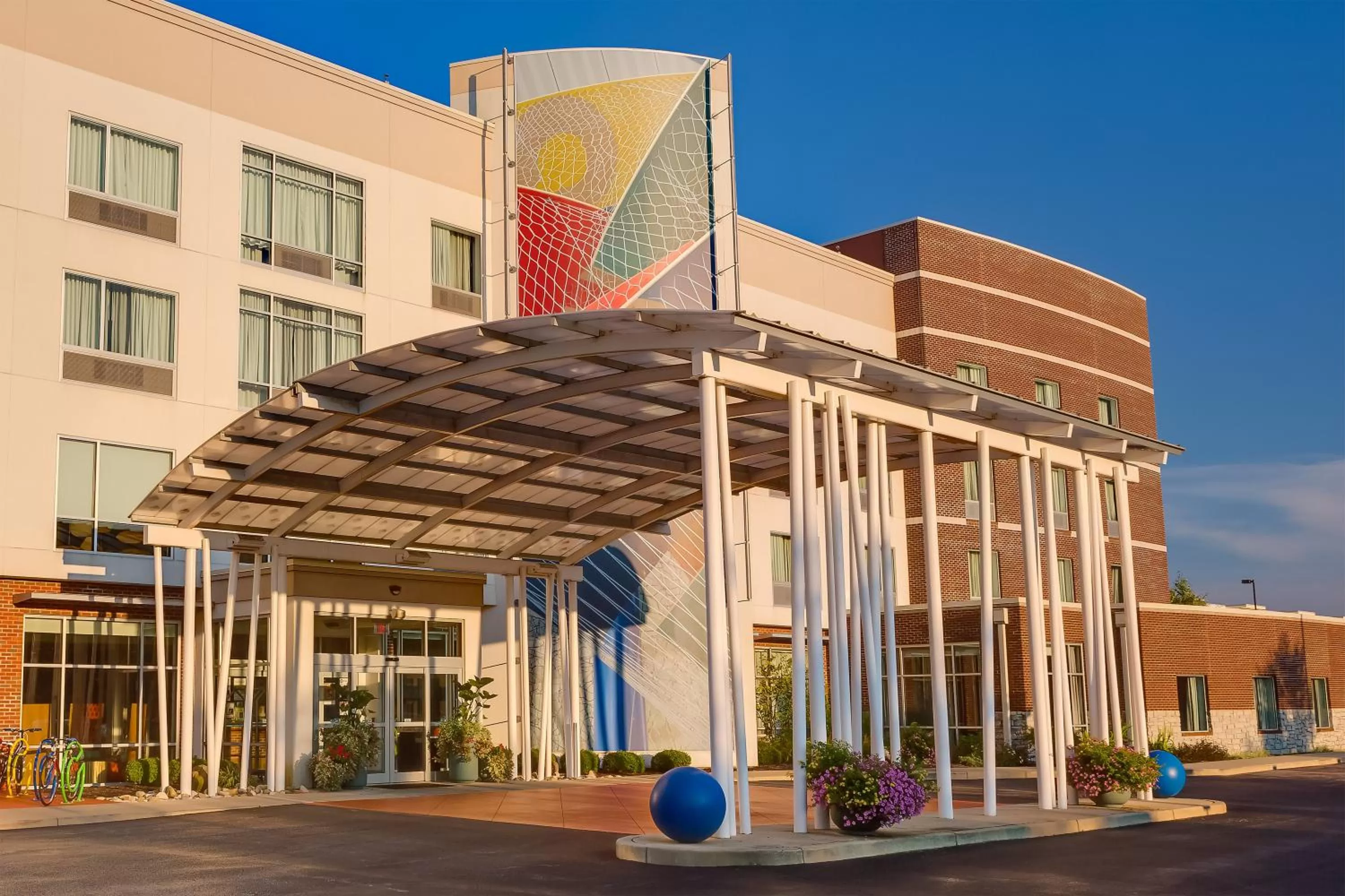 Property building in Hotel Indigo Columbus Architectural Center by IHG