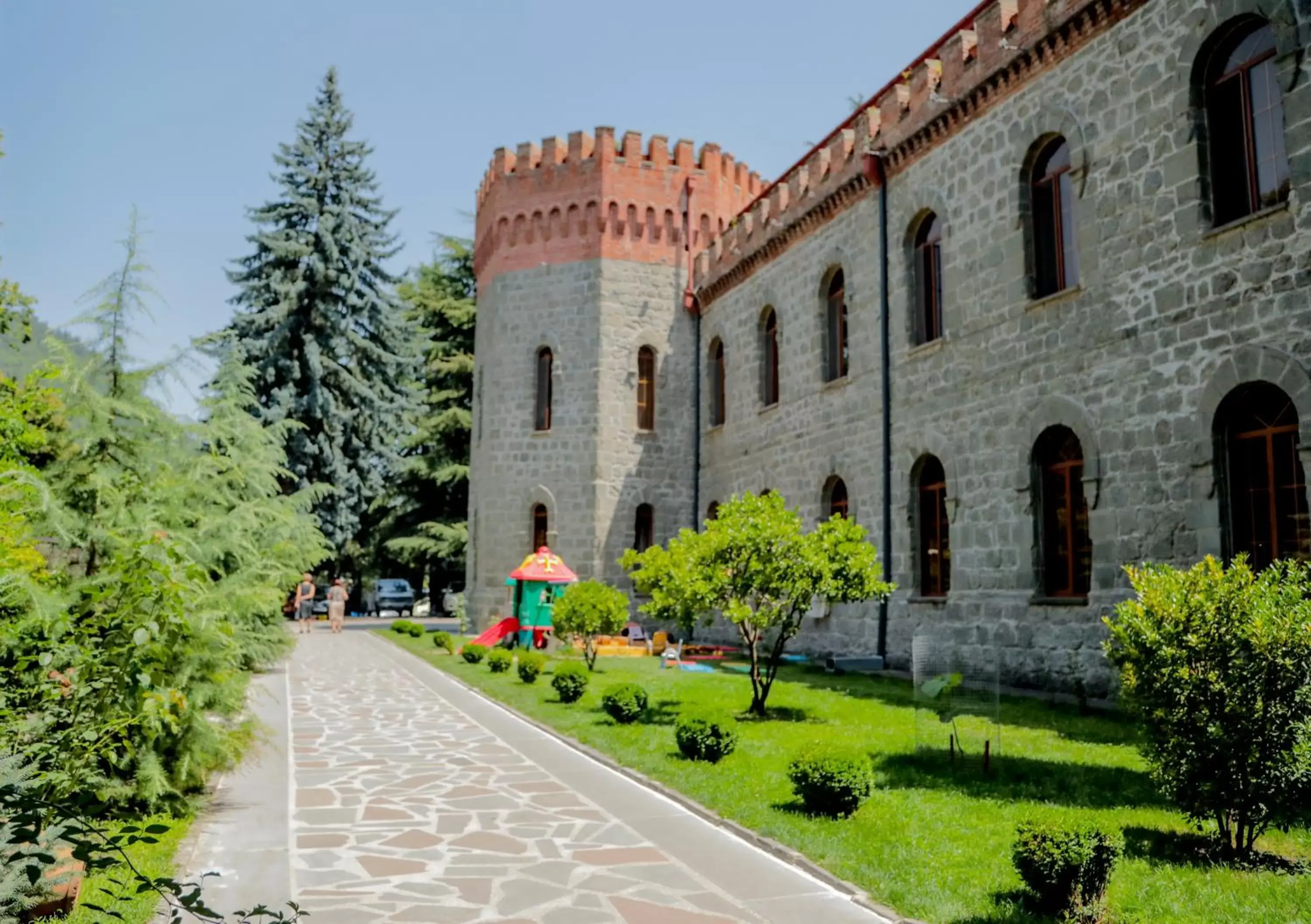 Facade/entrance, Property Building in Borjomi Palace Health & Spa Center