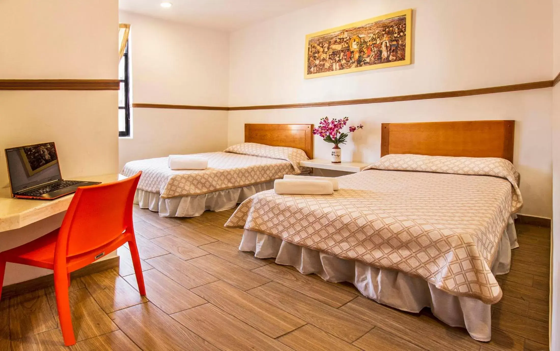 Bed in Hotel Templo Mayor