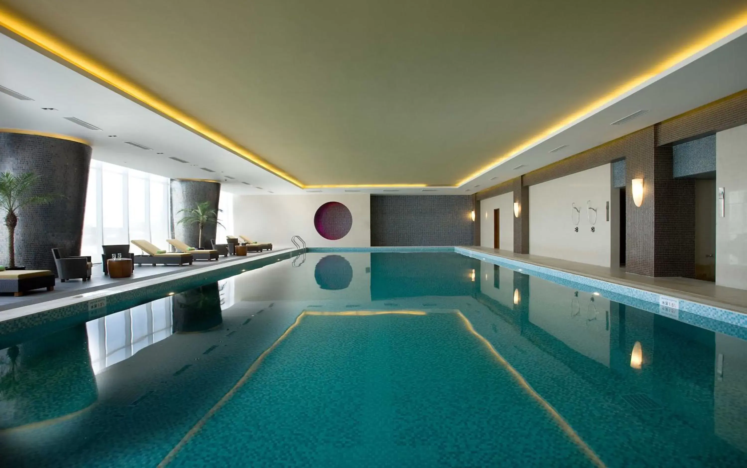 Swimming Pool in Crowne Plaza Tianjin Binhai, an IHG Hotel