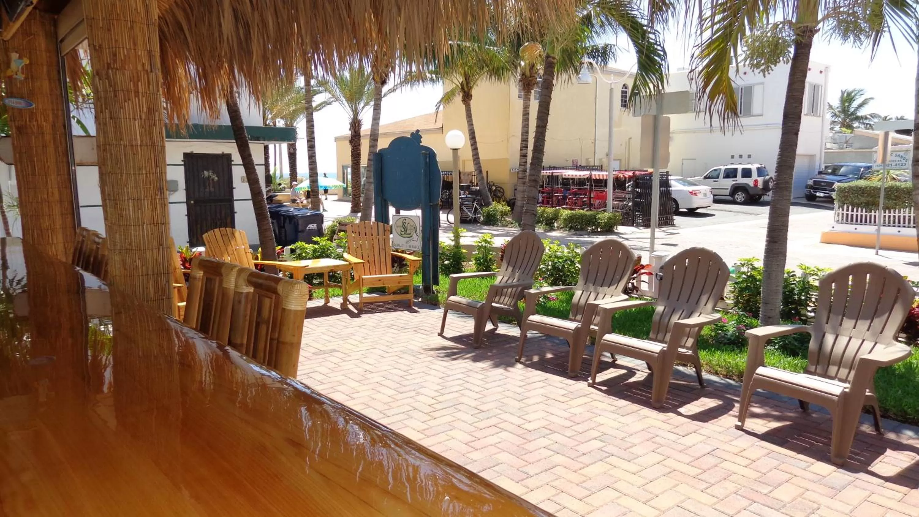 Patio in Caribbean Resort by the Ocean
