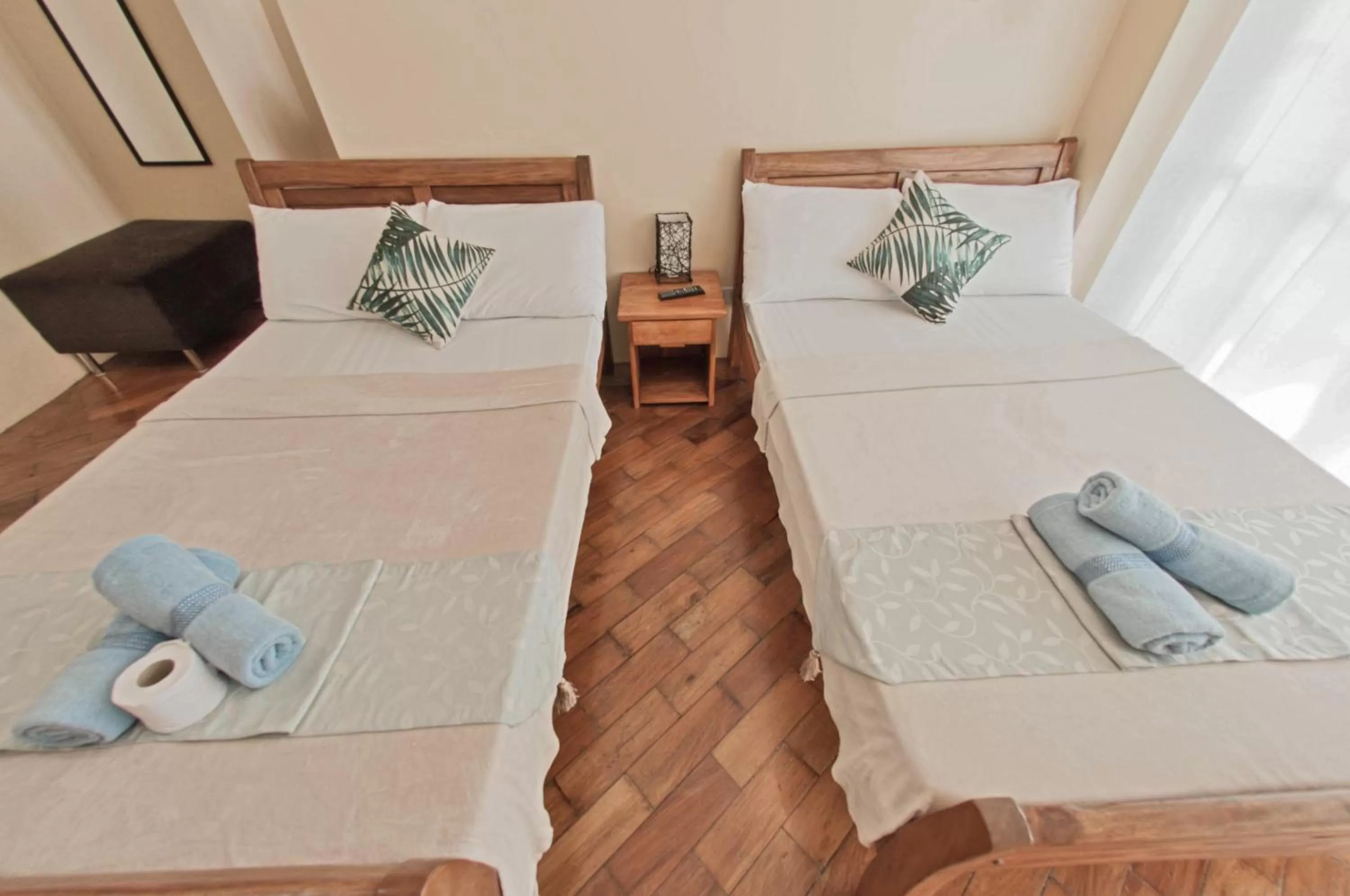 Bed in The Half House by Elmar Cabin