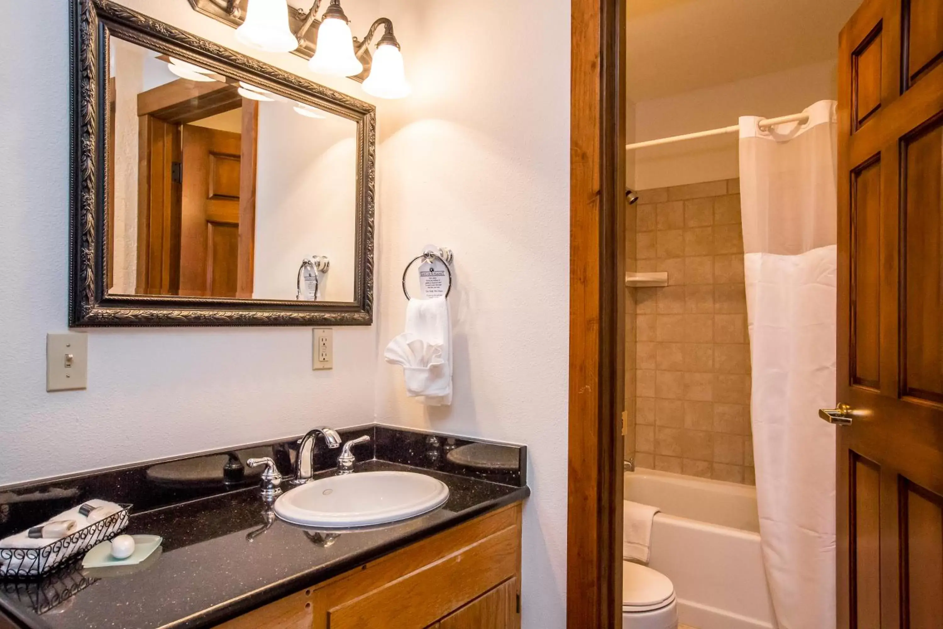 Bathroom in Kandahar Lodge at Whitefish Mountain Resort