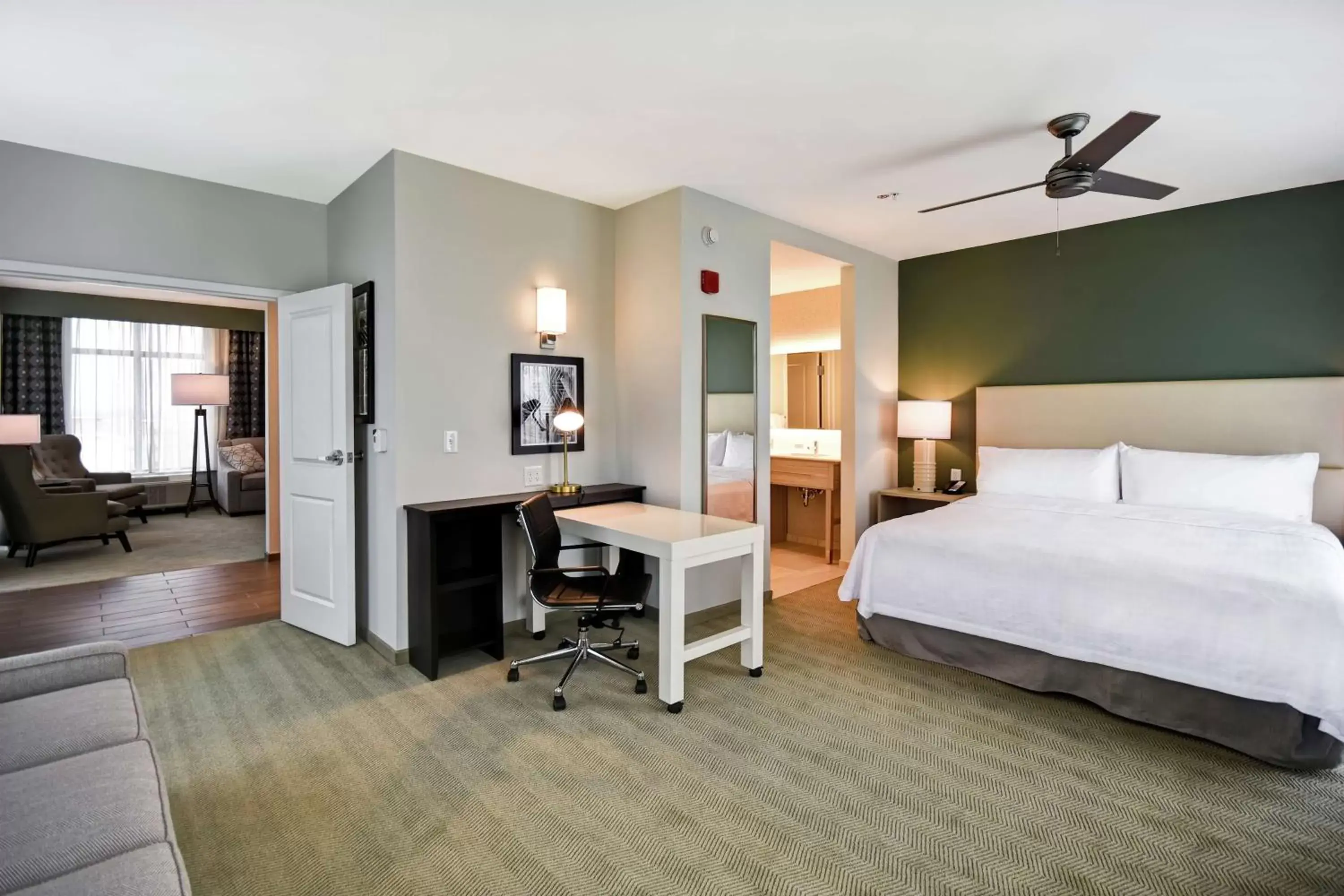 Bed in Homewood Suites By Hilton Greenville Downtown