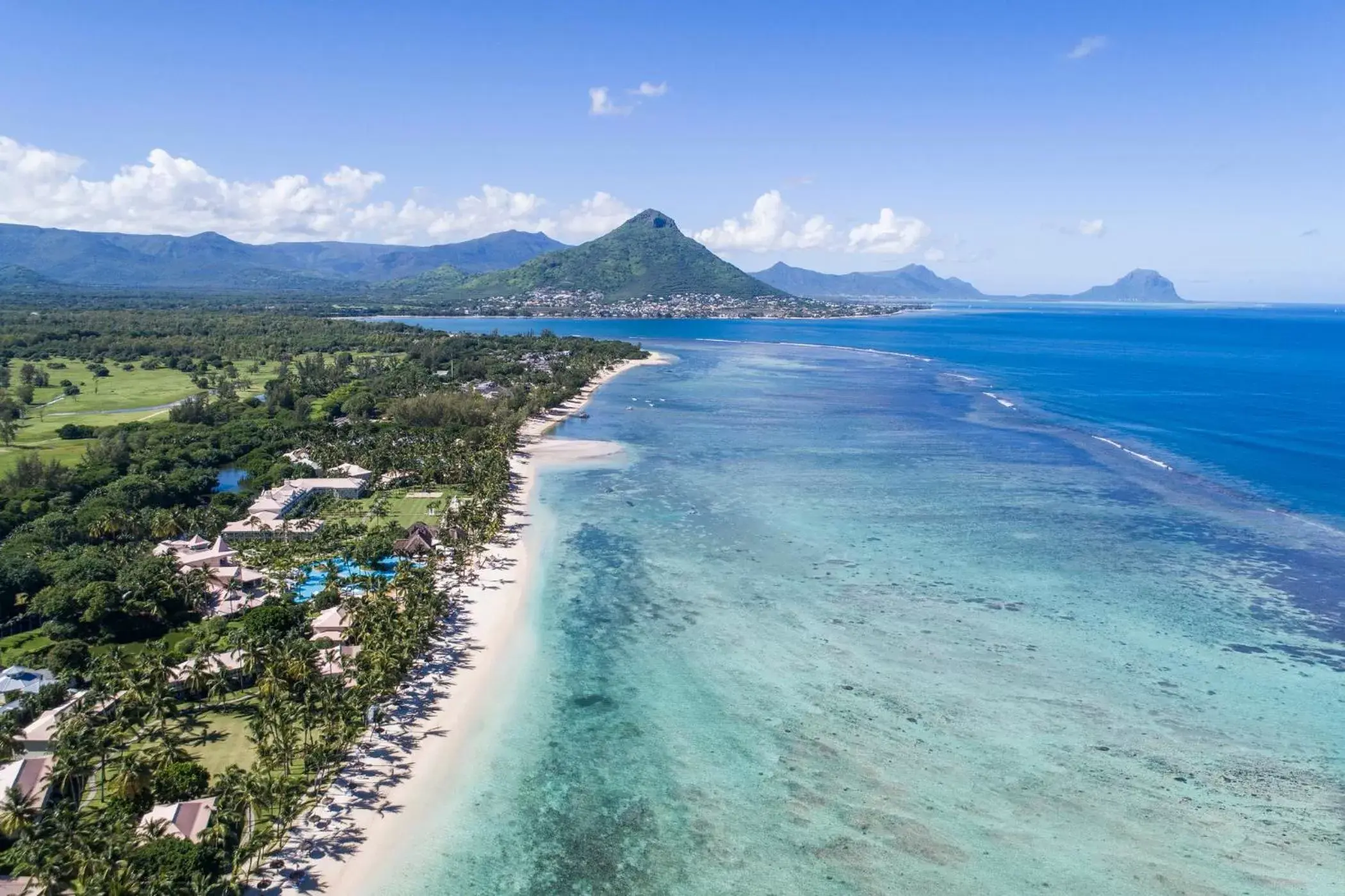 Natural landscape, Bird's-eye View in Sugar Beach Mauritius