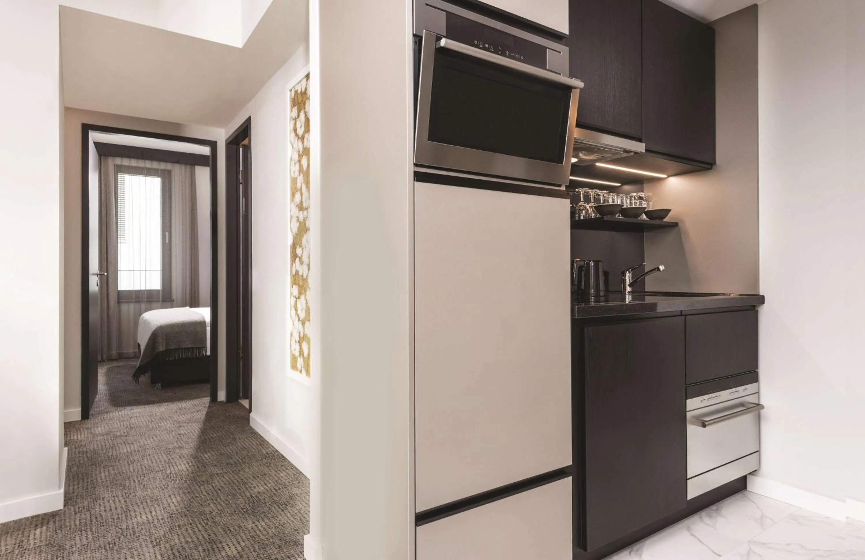 Bedroom in Adina Apartment Hotel Frankfurt Westend