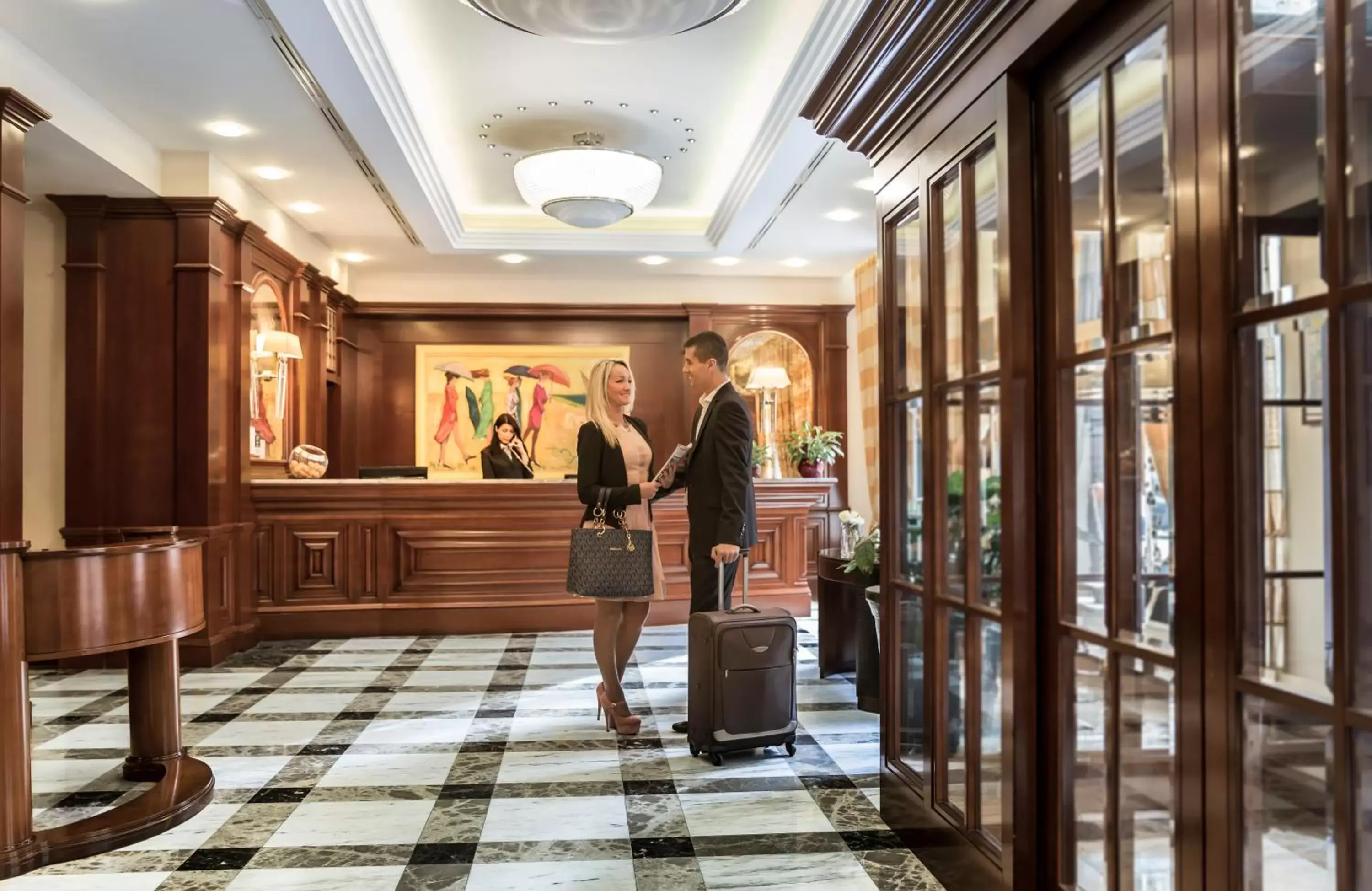 Lobby or reception, Guests in Best Western Premier Hotel Astoria