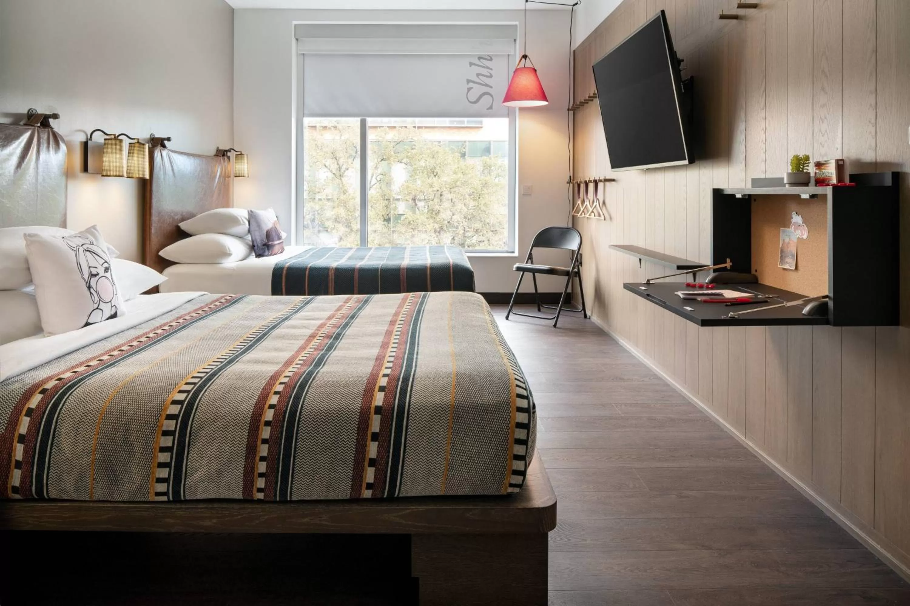 Photo of the whole room, Bed in Moxy Austin - University