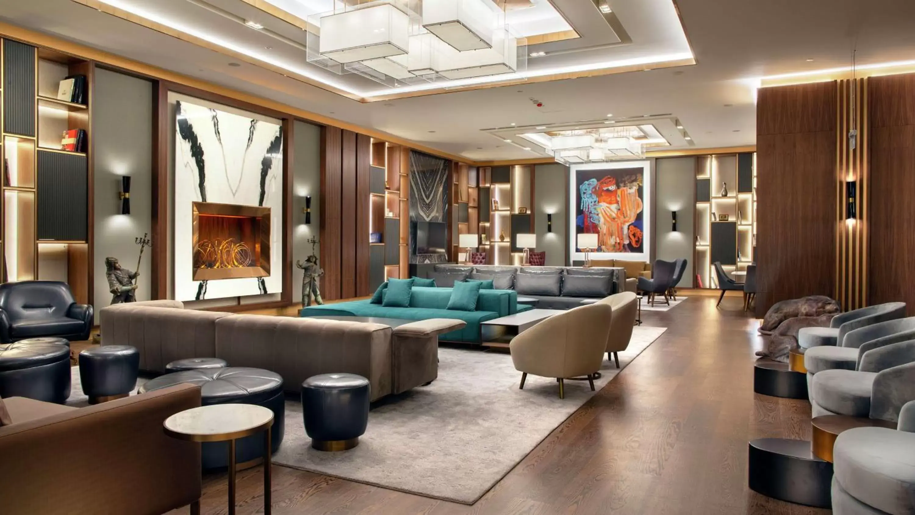 Lobby or reception, Lounge/Bar in Hilton Istanbul Maslak