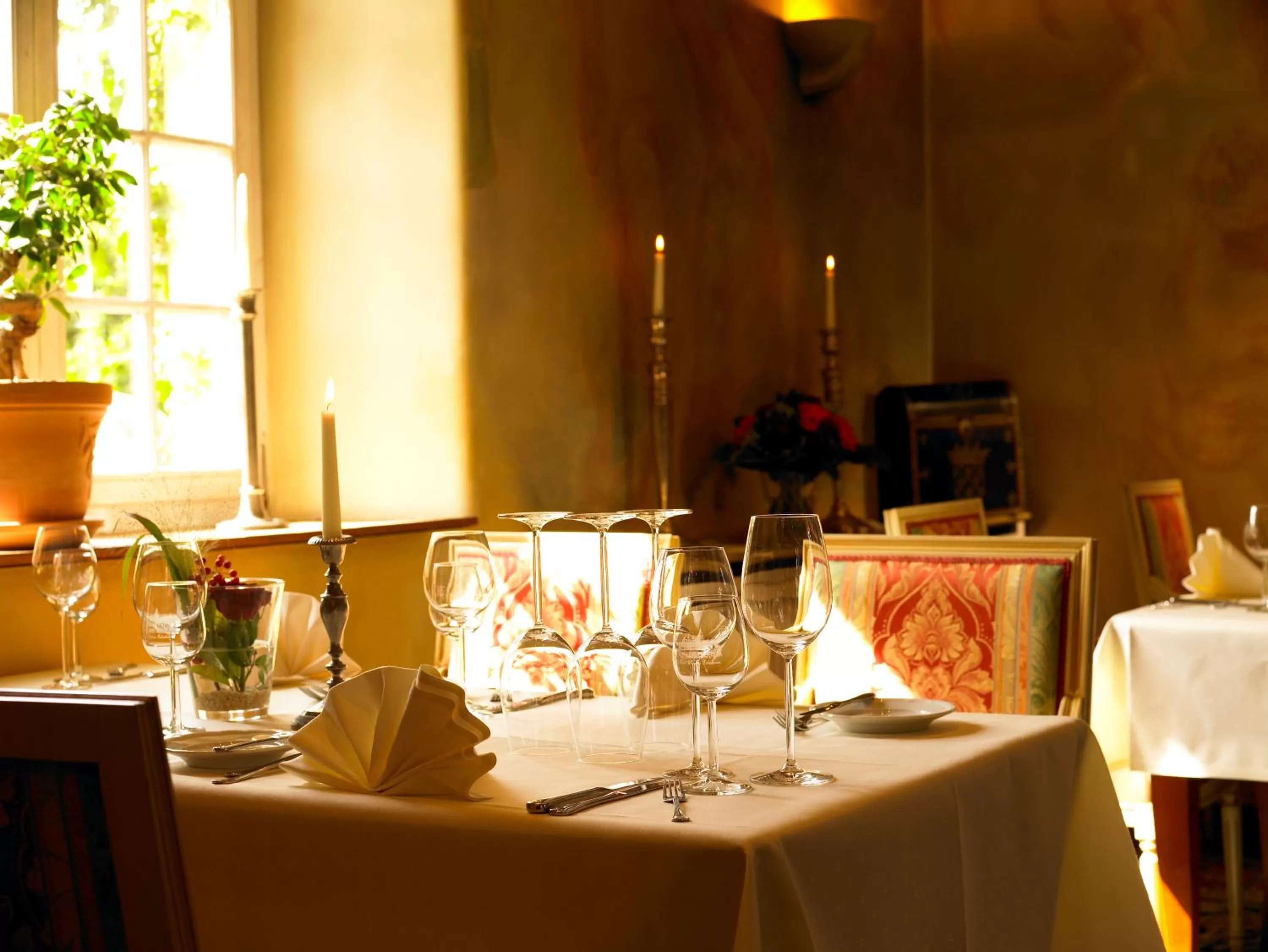 Restaurant/places to eat in Hotel Schloss Edesheim