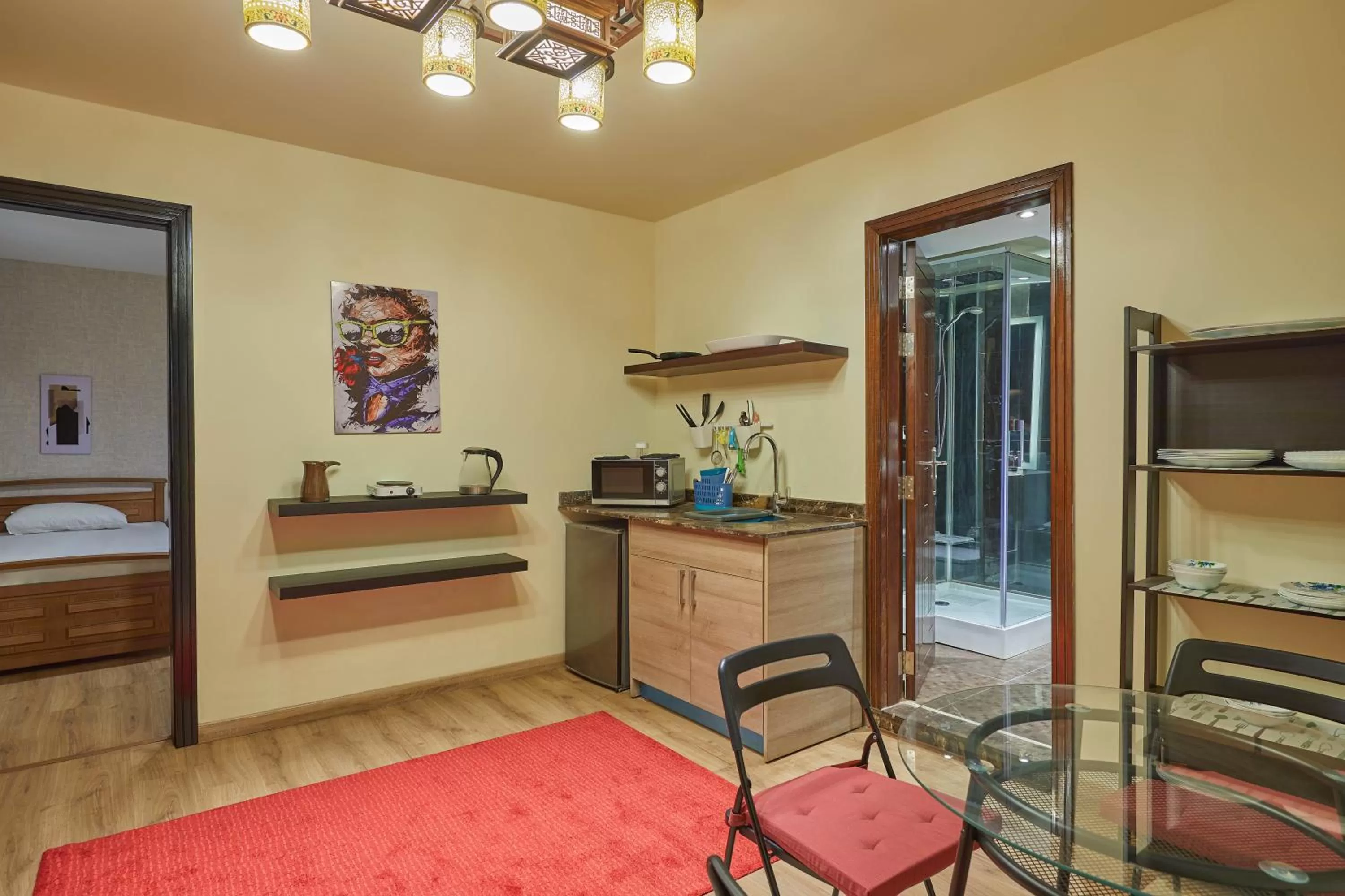 Kitchen or kitchenette in Golden Park Hotel Cairo, Heliopolis