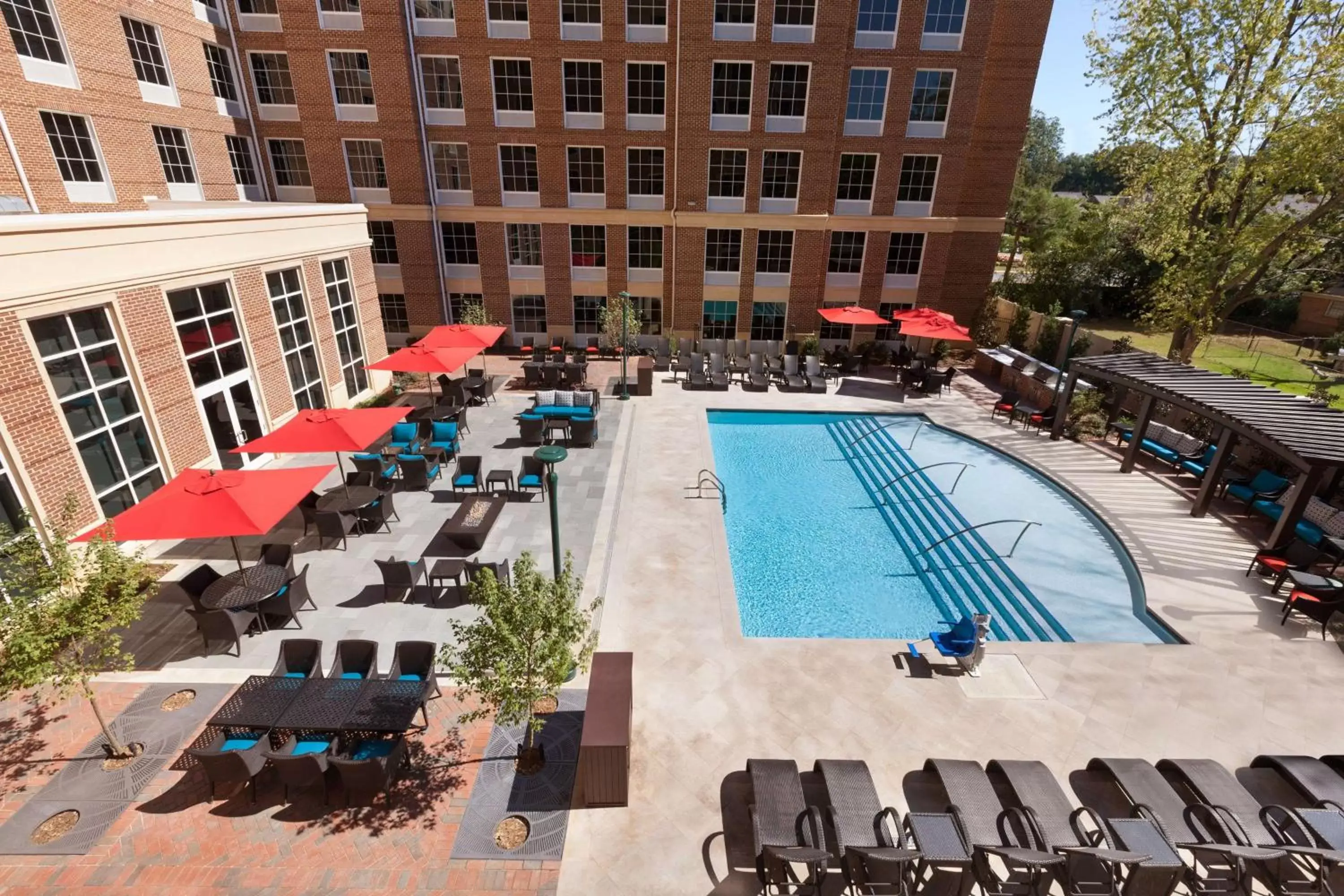 Pool View in Hilton Garden Inn Charlotte Southpark