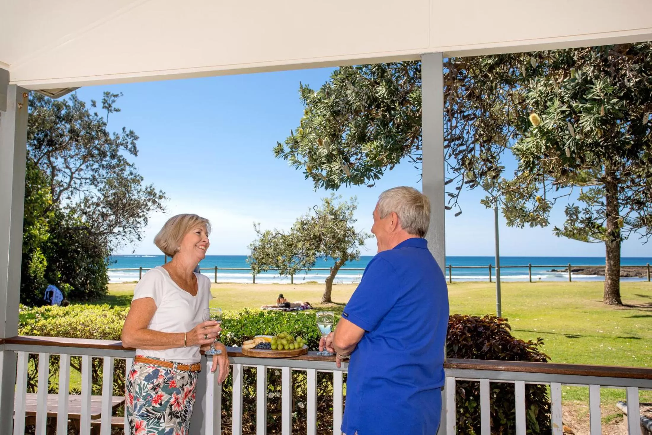 Patio in Woolgoolga Beach Holiday Park