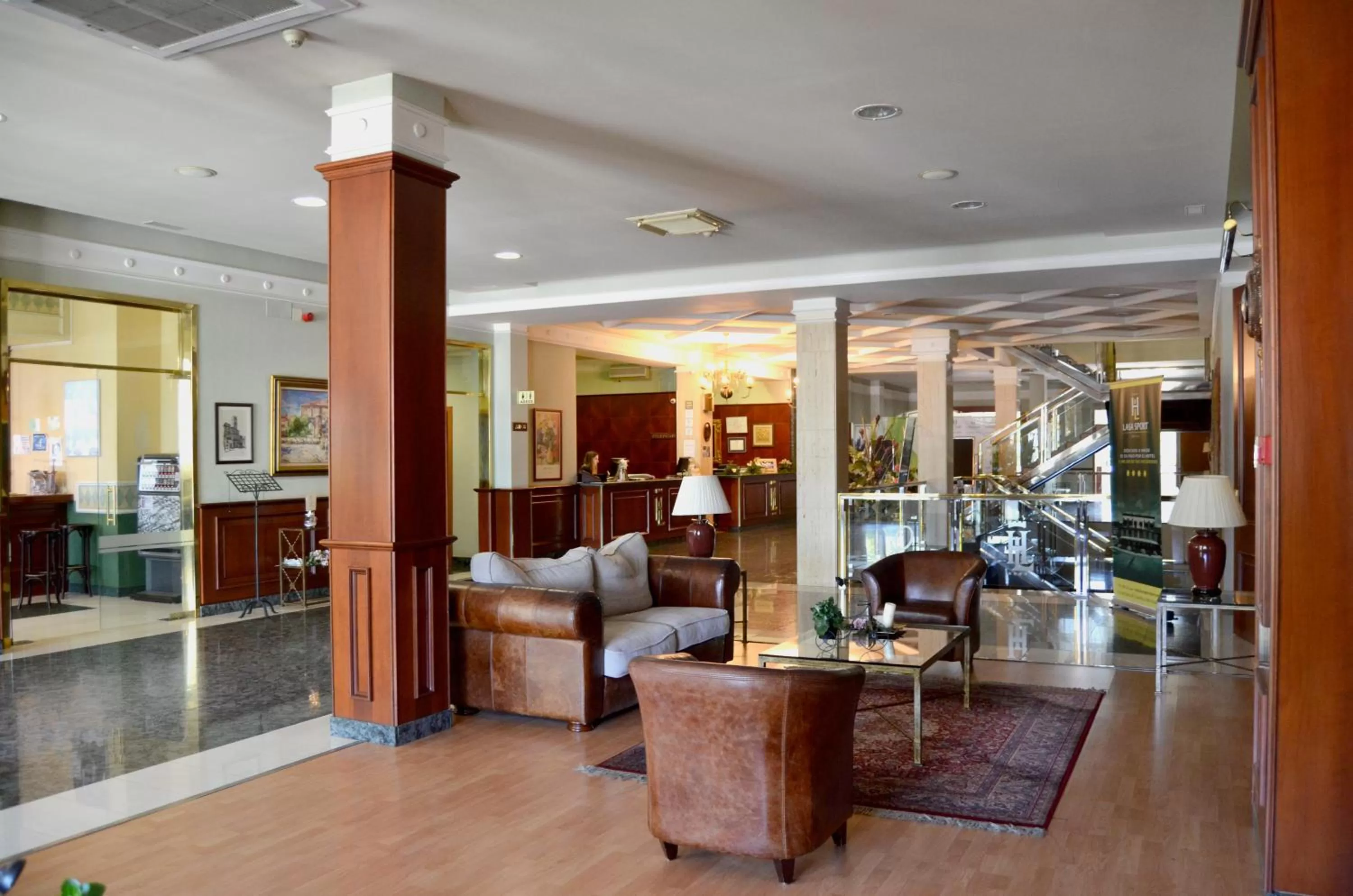 Lobby or reception in Hotel Lasa Sport