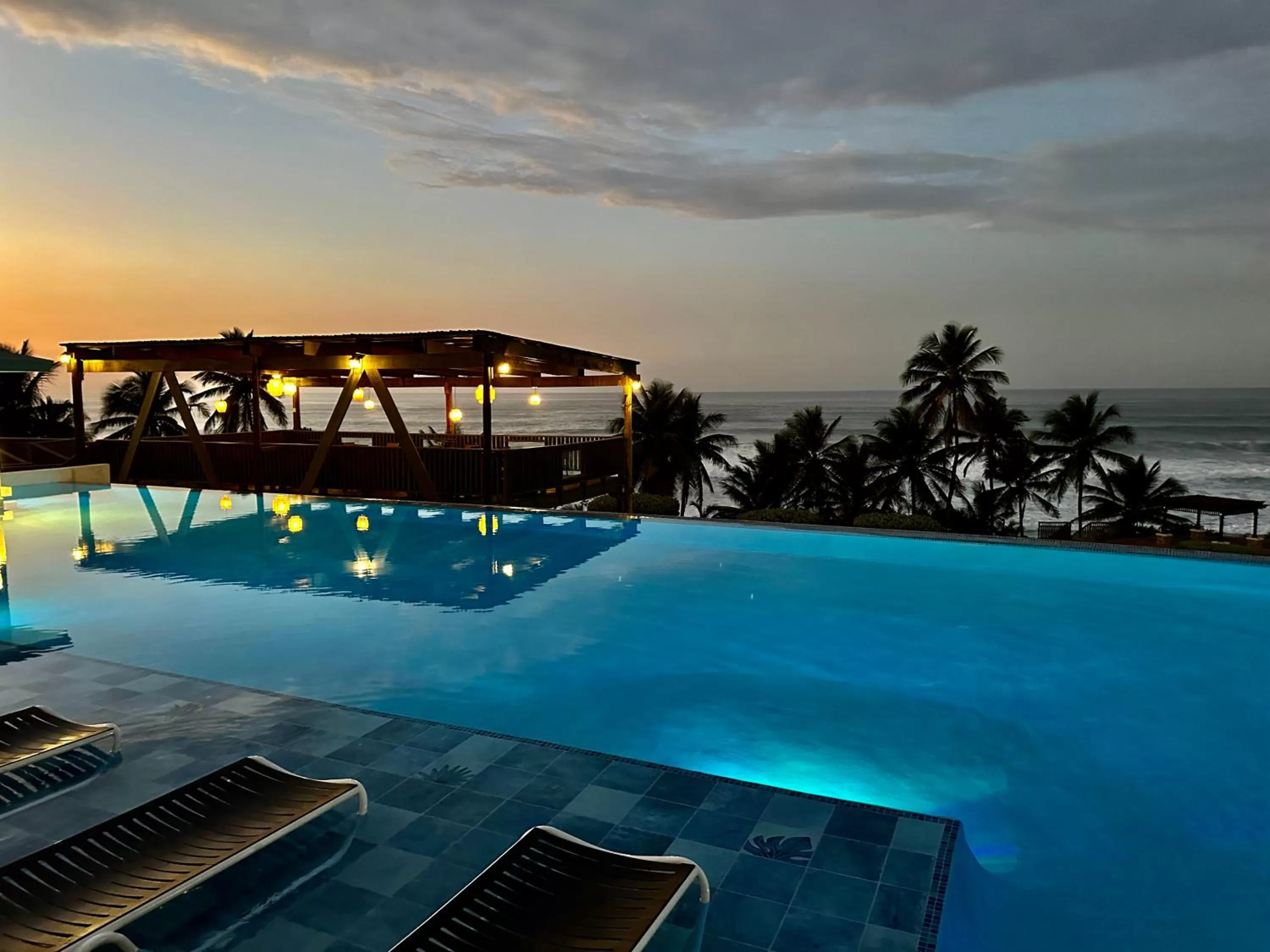 Pool view in Hotel El Guajataca