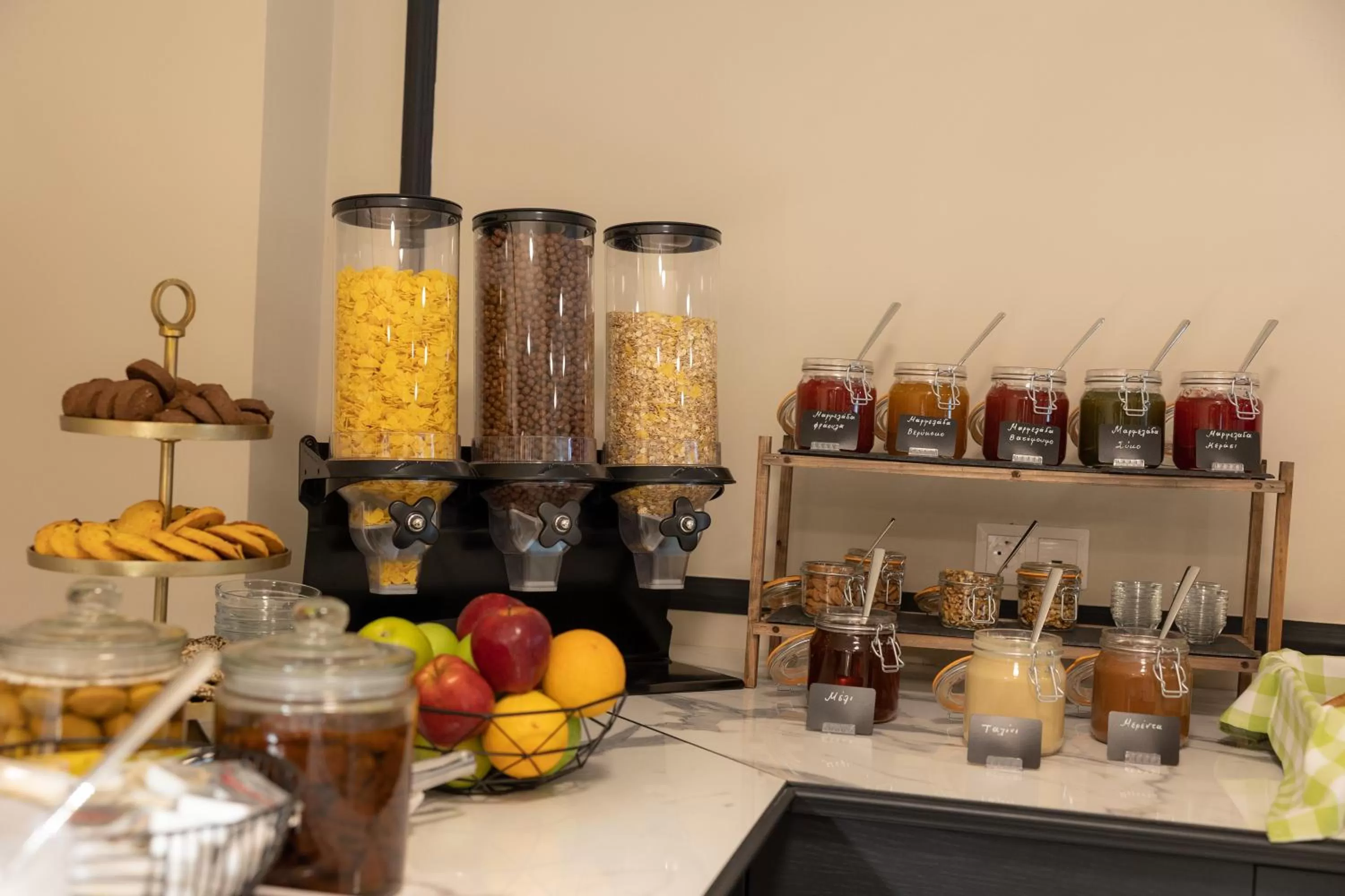 Buffet breakfast in Modern Revival Luxury Hotel