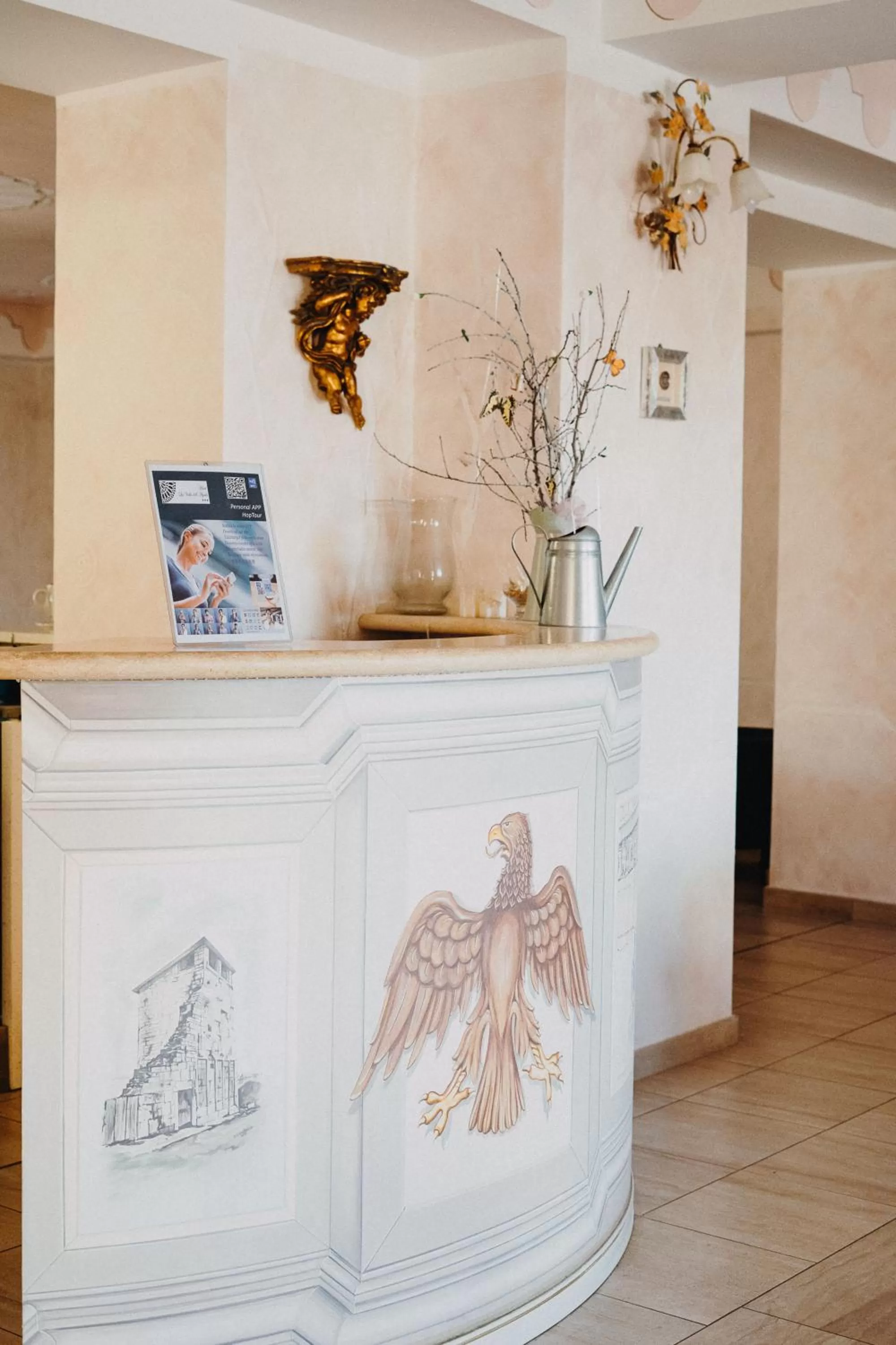 Living room, Lobby/Reception in Hotel La Valle dell'Aquila