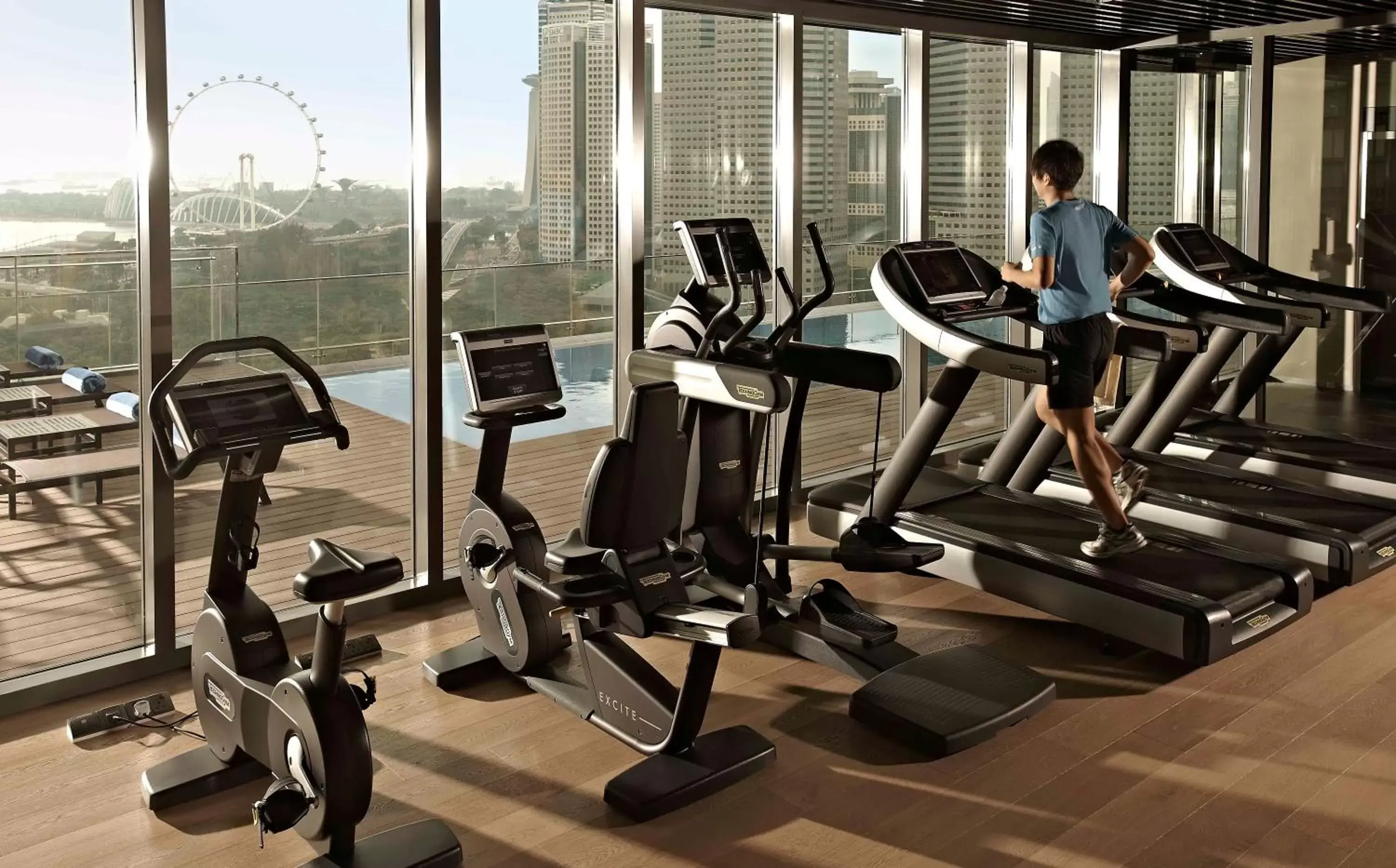 Fitness centre/facilities in Pan Pacific Serviced Suites Beach Road, Singapore Fitness centre/facilities in Pan Pacific Serviced Suites Beach Road, Singapore