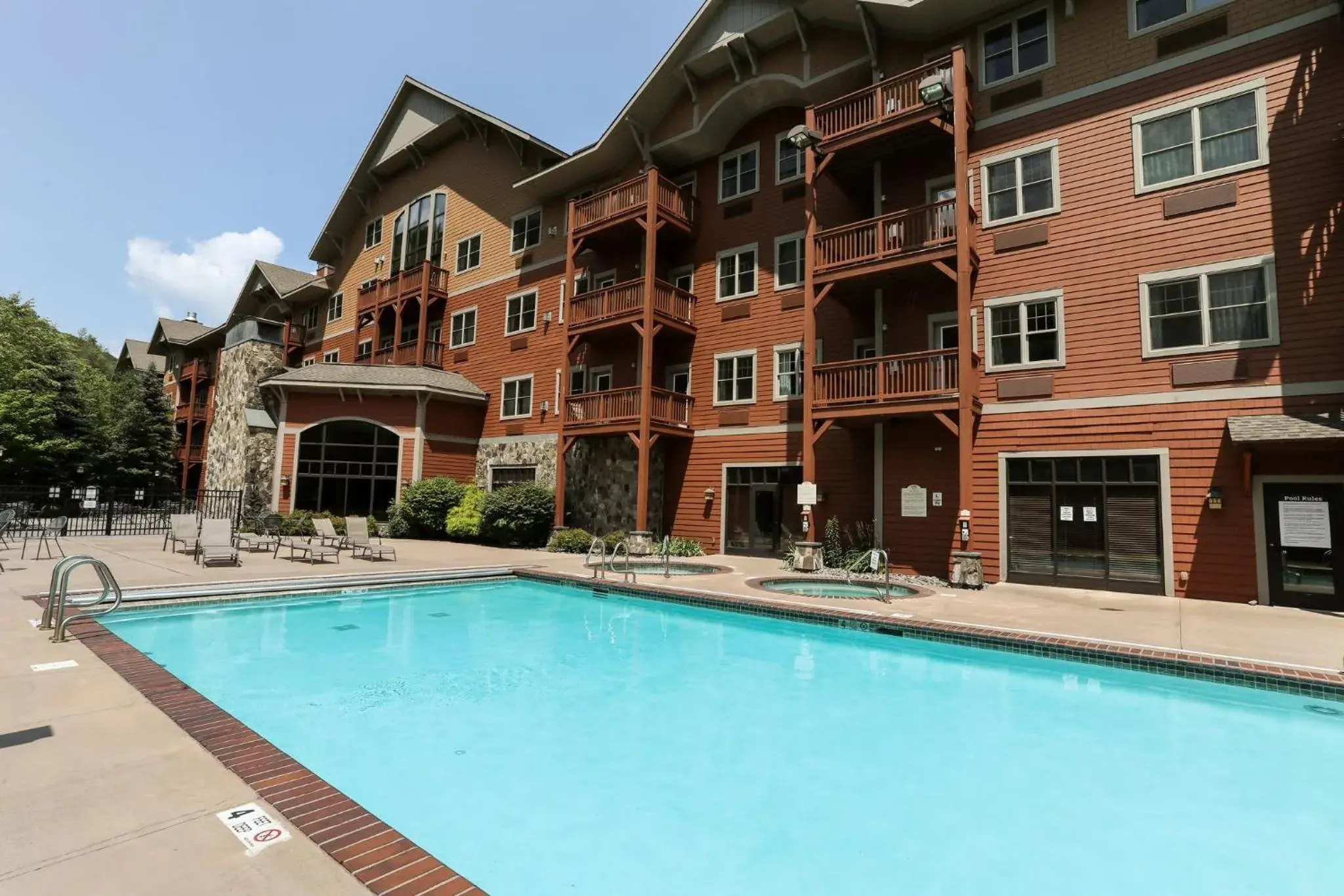 Swimming pool, Property Building in Kaatskill Mountain Club and Condos by Hunter Mountain