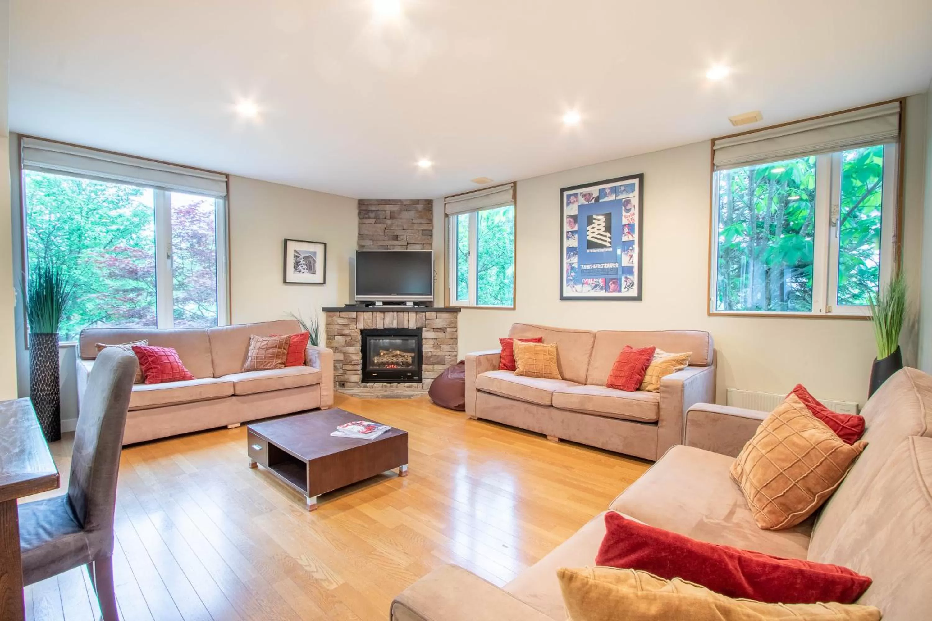 Living room in Fresh Powder Accommodation