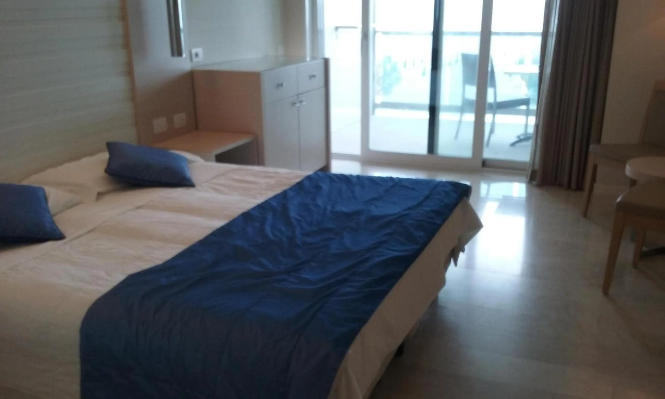 Bed in Hotel Columbus