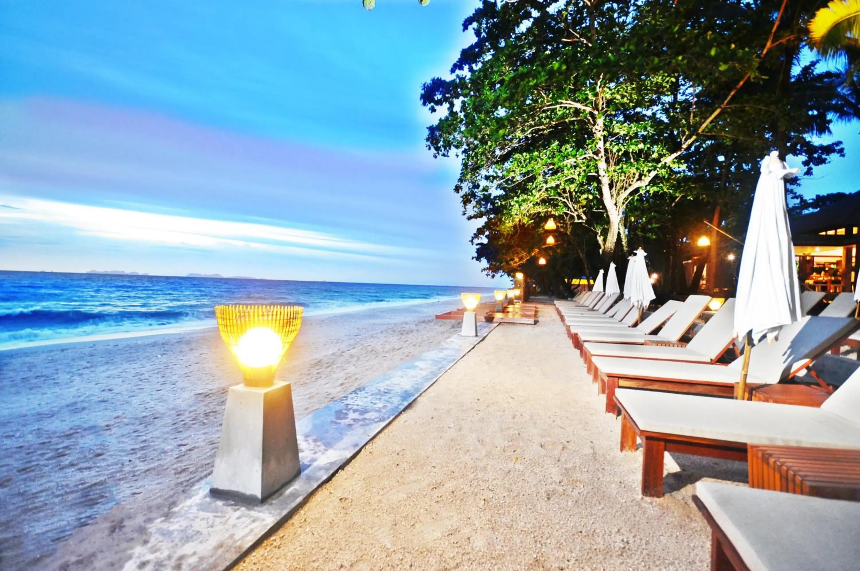 Night, Beach in Lanta Sand Resort & Spa