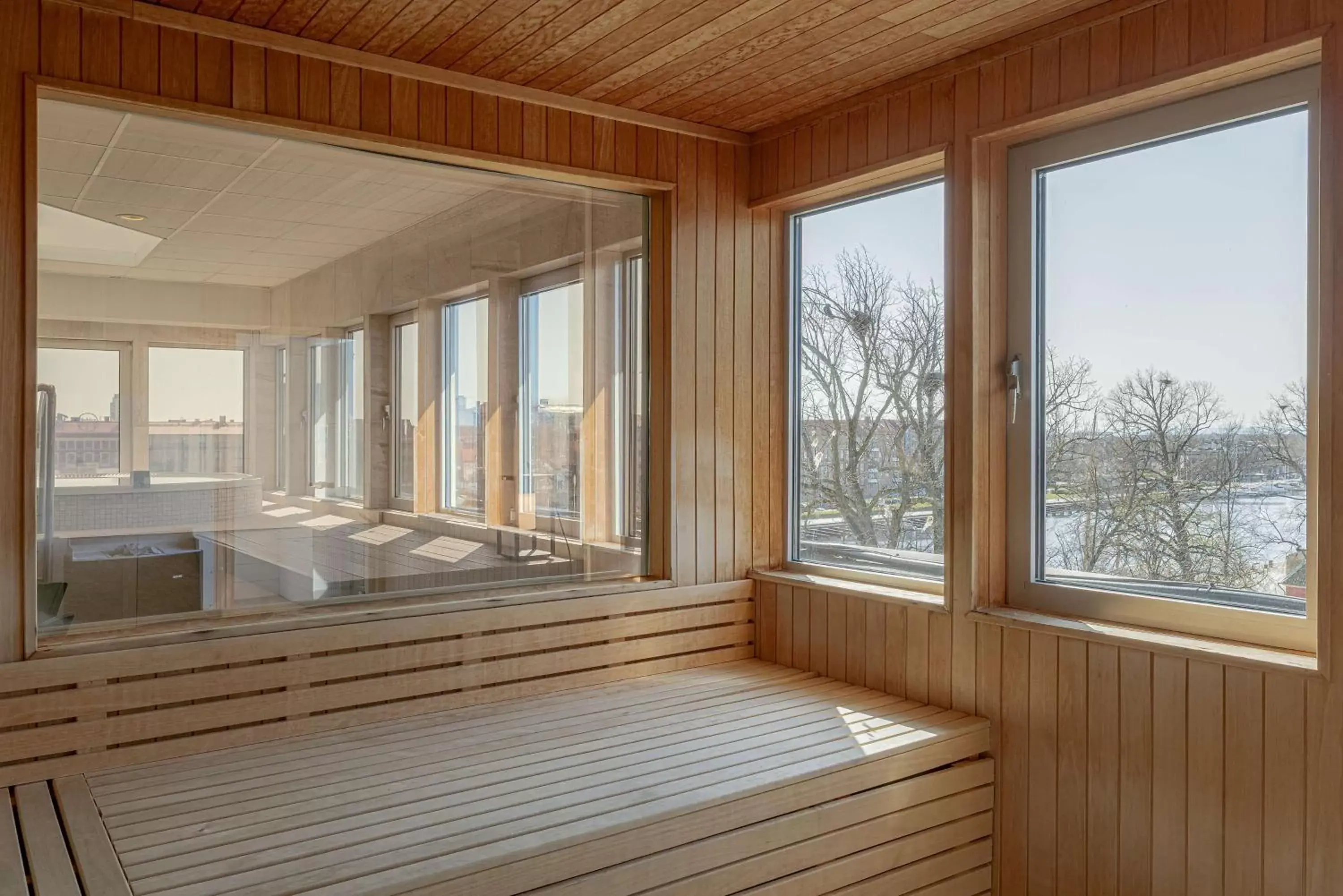 Sauna in Scandic Hallandia